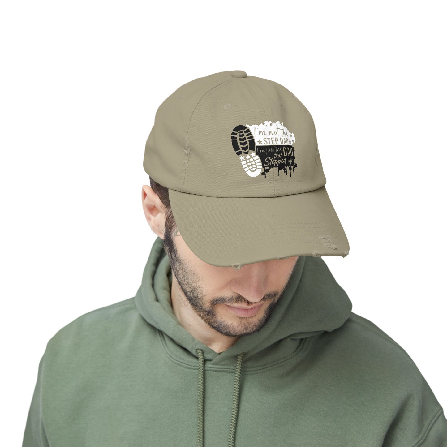 Distressed Cap - Dad - Just the dad that stepped up (1)