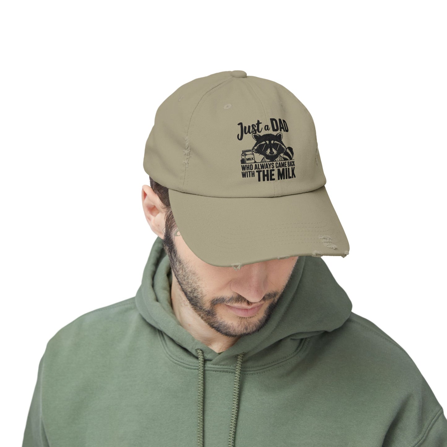 Distressed Cap - Dad / Funny - Just a dad (1)