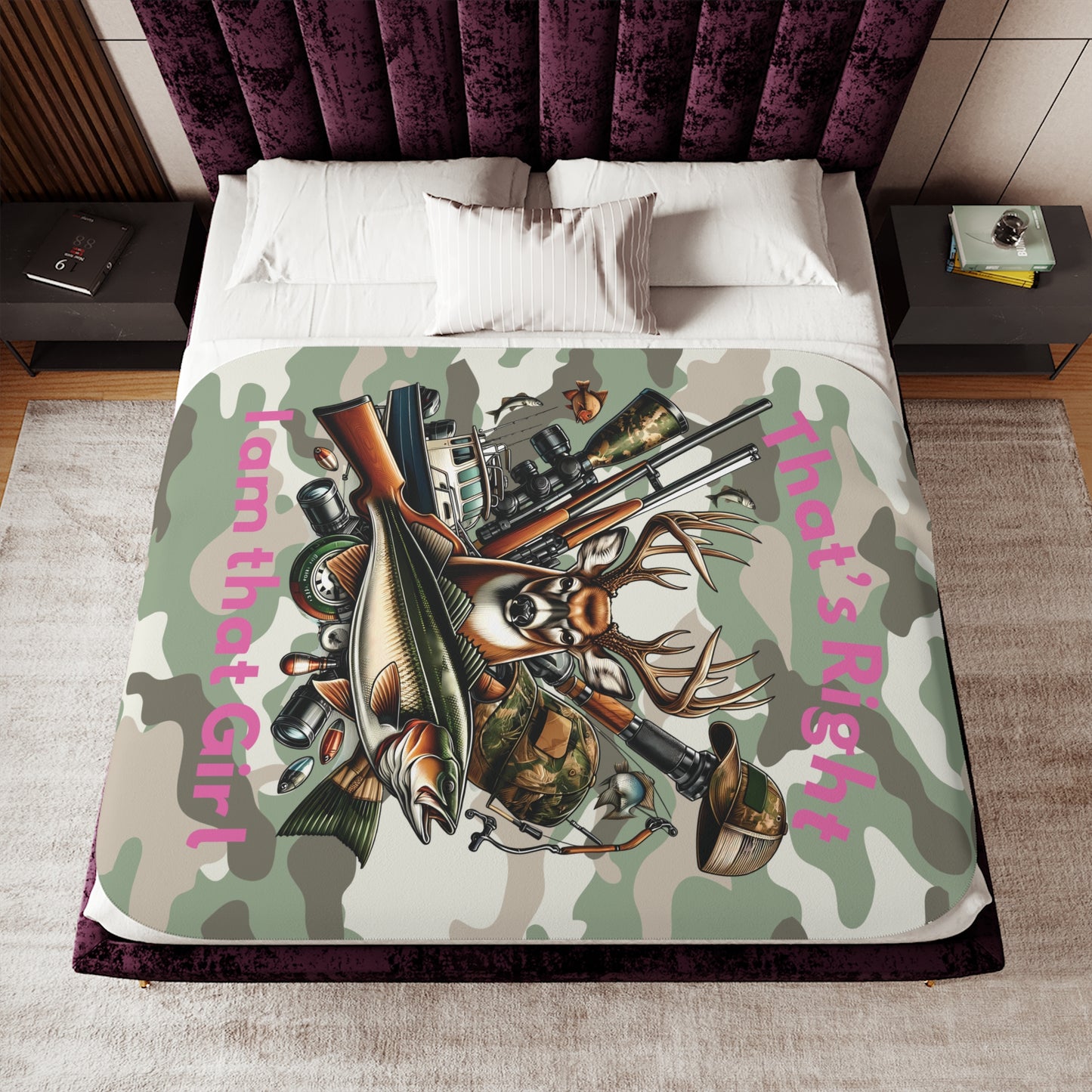 Sherpa Blanket - Hunter - I am that Girl (1)