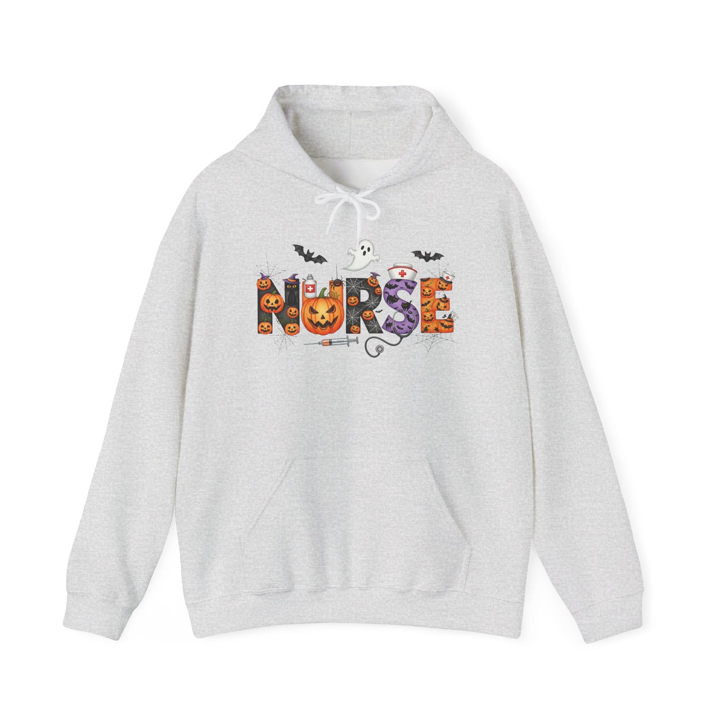 Heavy Blend Hoodie - Nurse / Halloween - Nurse w Halloween Decor (01a)