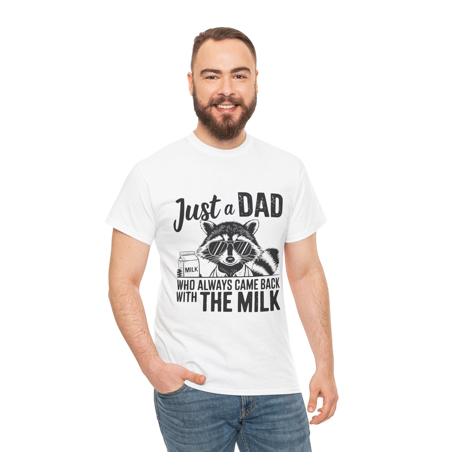 T-Shirt - Dad / Funny - Just a Dad (1) - Black Writing