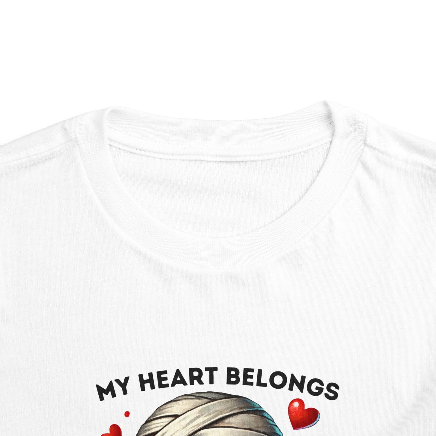 Toddler Tee - Halloween - My Heart Belongs to My Mummy (1a)