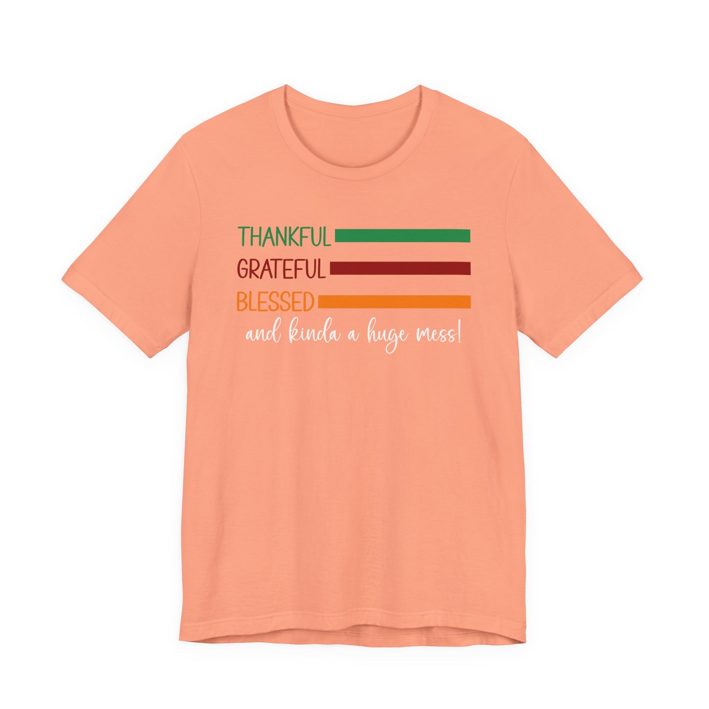 T-shirt - Christian - Thankful, Grateful, Blessed & Crazy (1a)
