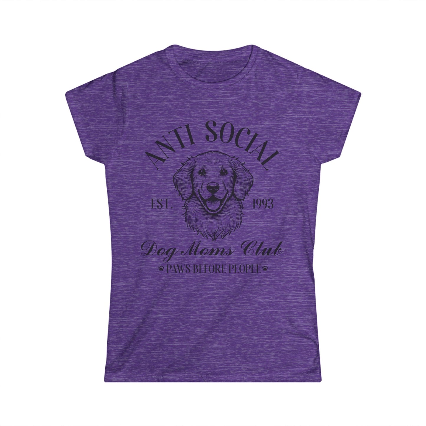 Female T-Shirt - Animal Lover - Anti-Social Dog Moms Club (1a)