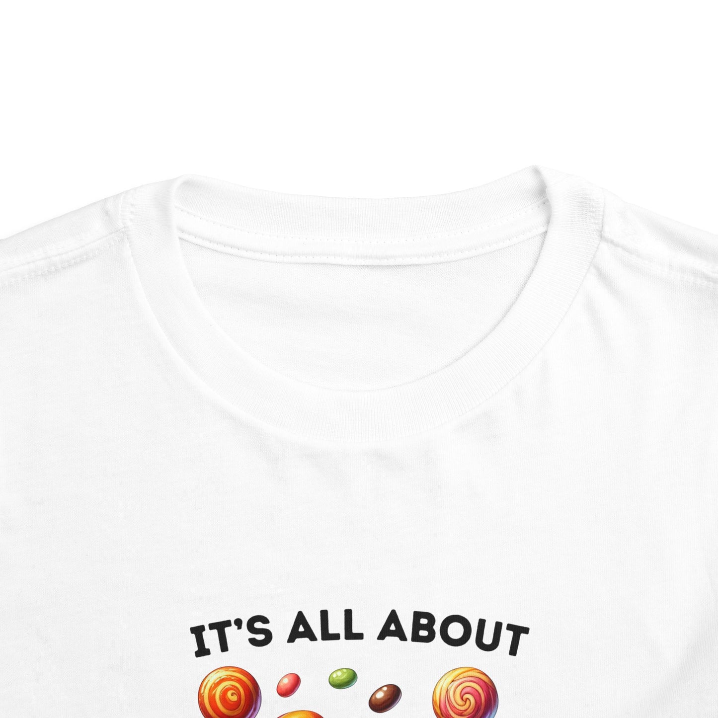 Toddler Tee - Halloween / Monster - It's all about the Candy! (01a)
