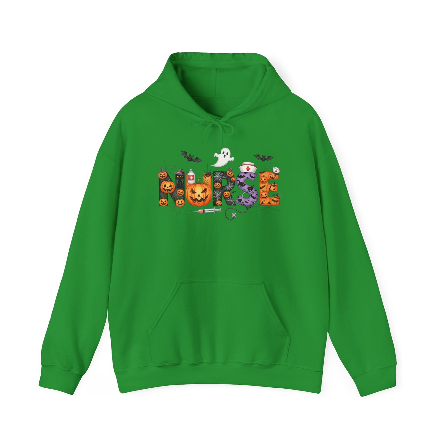 Heavy Blend Hoodie - Nurse / Halloween - Nurse w Halloween Decor (01a)