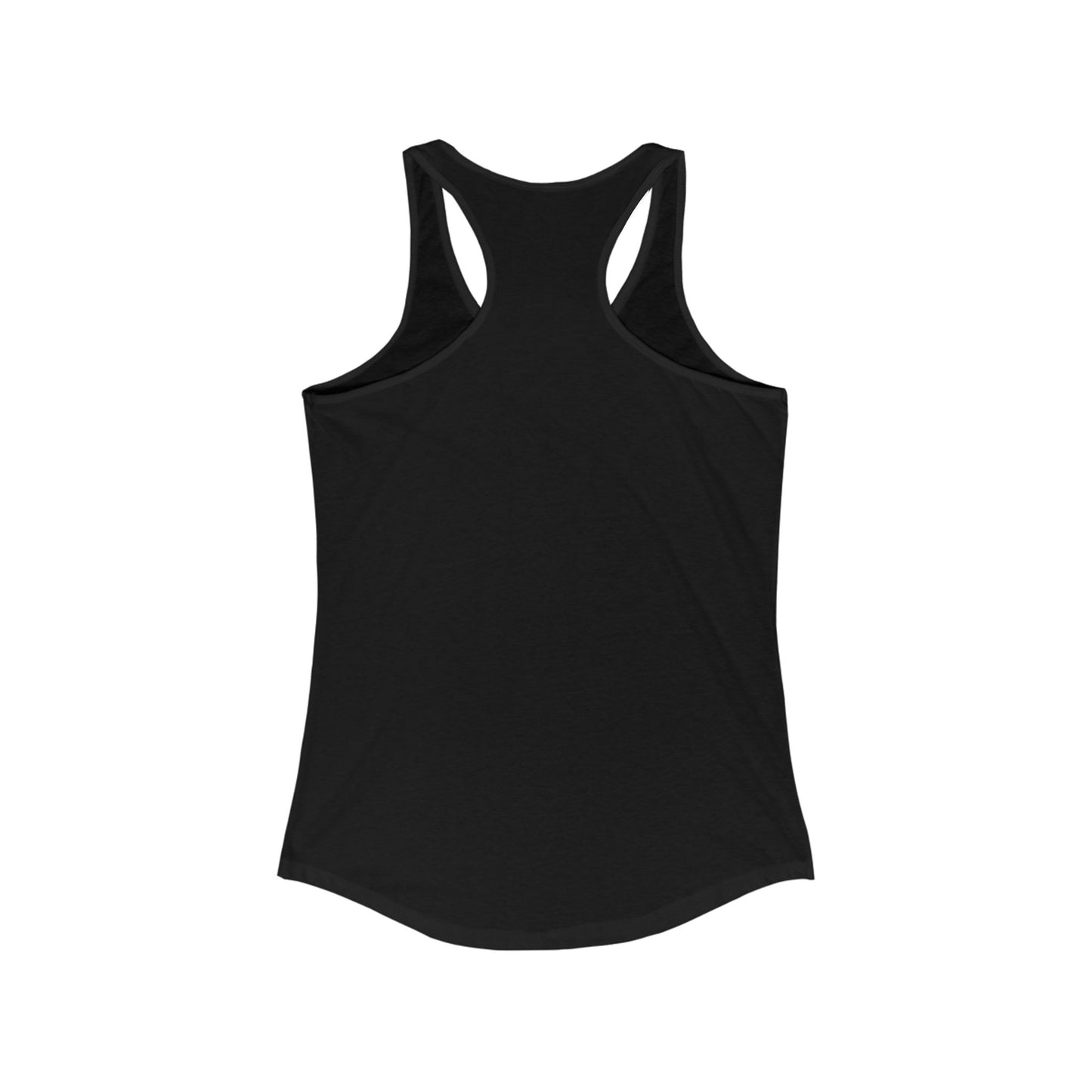 Female Tank Top - Funny - 'Fun Fact: I Do Not Care' Razor Back - White Writing