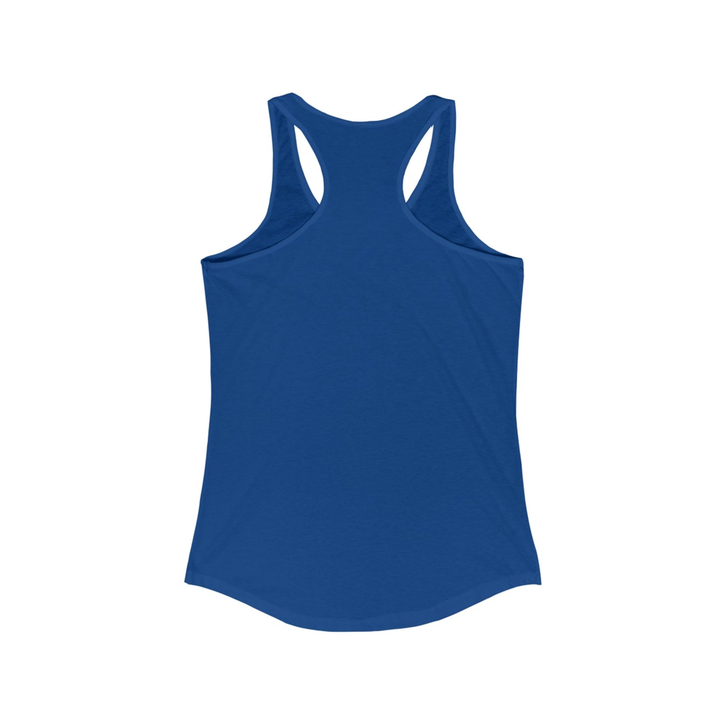 Female Tank Top - Funny - 'Fun Fact: I Do Not Care' Razor Back - White Writing