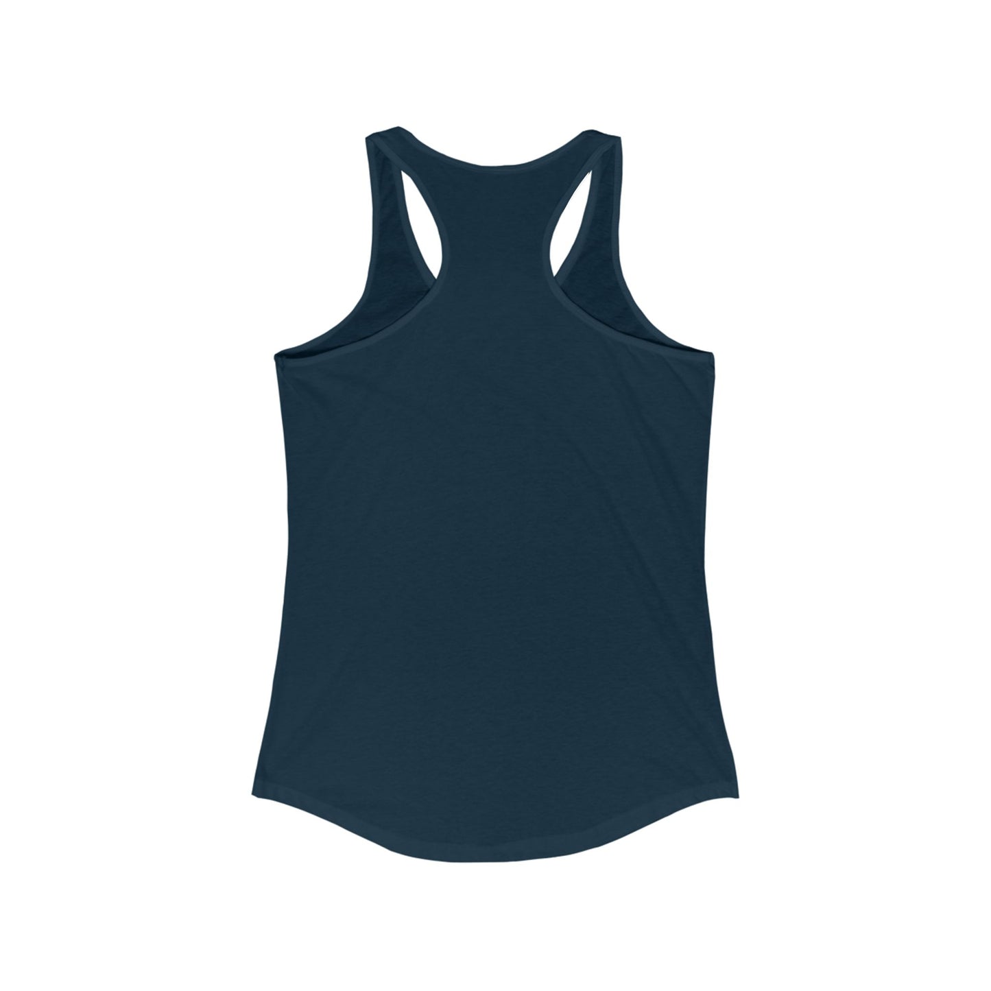 Female Tank Top - Funny - 'Fun Fact: I Do Not Care' Razor Back - White Writing