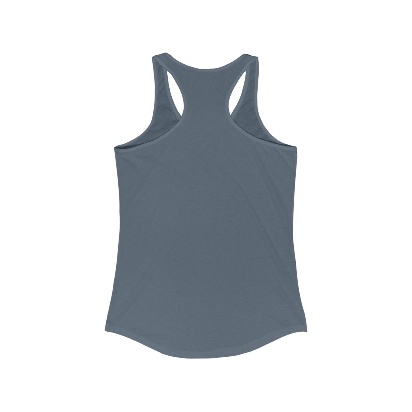 Female Tank Top - Funny - 'Fun Fact: I Do Not Care' Razor Back - White Writing