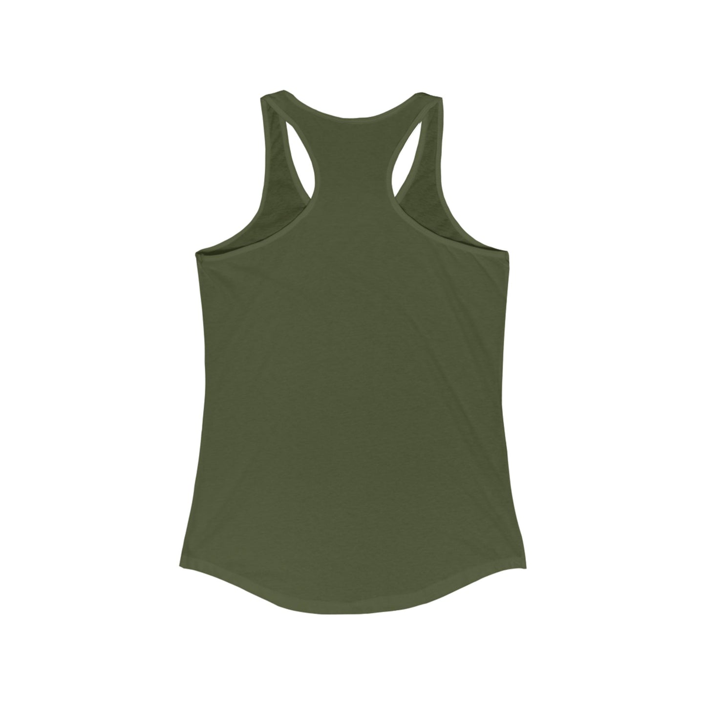 Female Tank Top - Funny - 'Fun Fact: I Do Not Care' Razor Back - White Writing