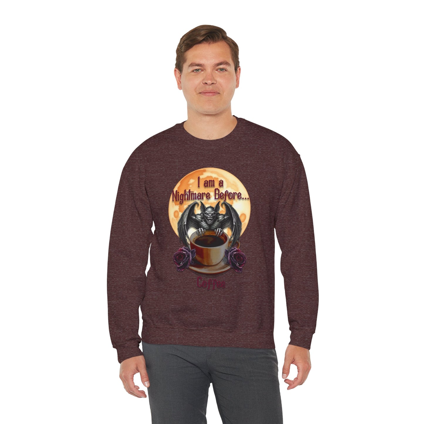 Sweatshirt - Halloween - Nightmare Before Coffee (1a) - Front Only