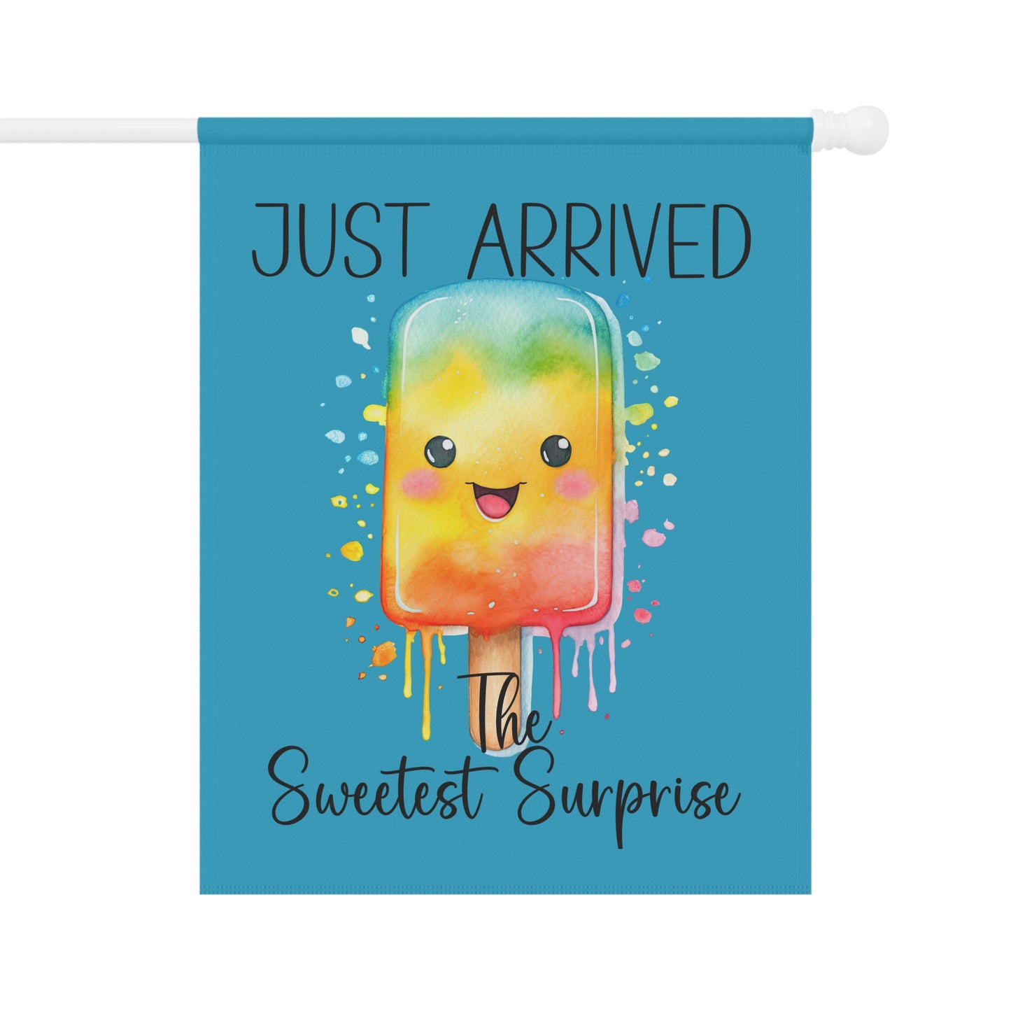 Garden Flag - Baby - Just Arrived...The Sweetest Surprise (01a)