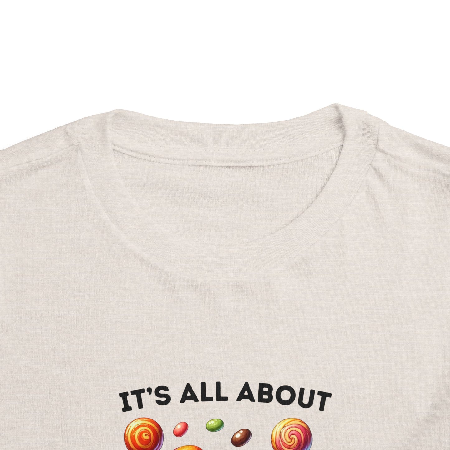 Toddler Tee - Halloween / Monster - It's all about the Candy! (01a)