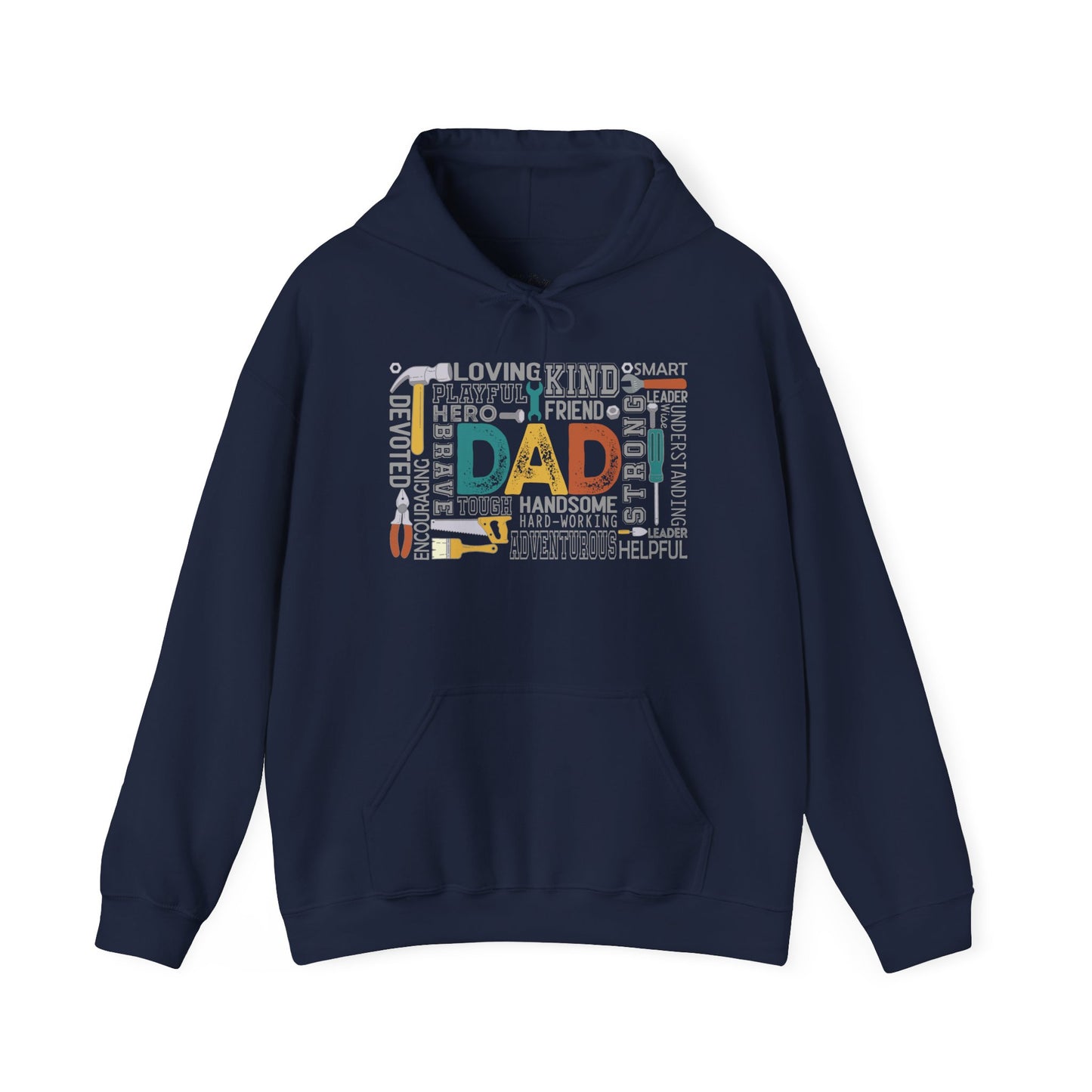 Hoodie - Dad - Handyman Dad (1) - Light Writing
