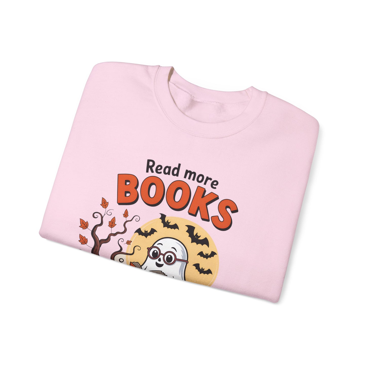 Sweatshirt - Teacher / Halloween - Read More Books (1a)
