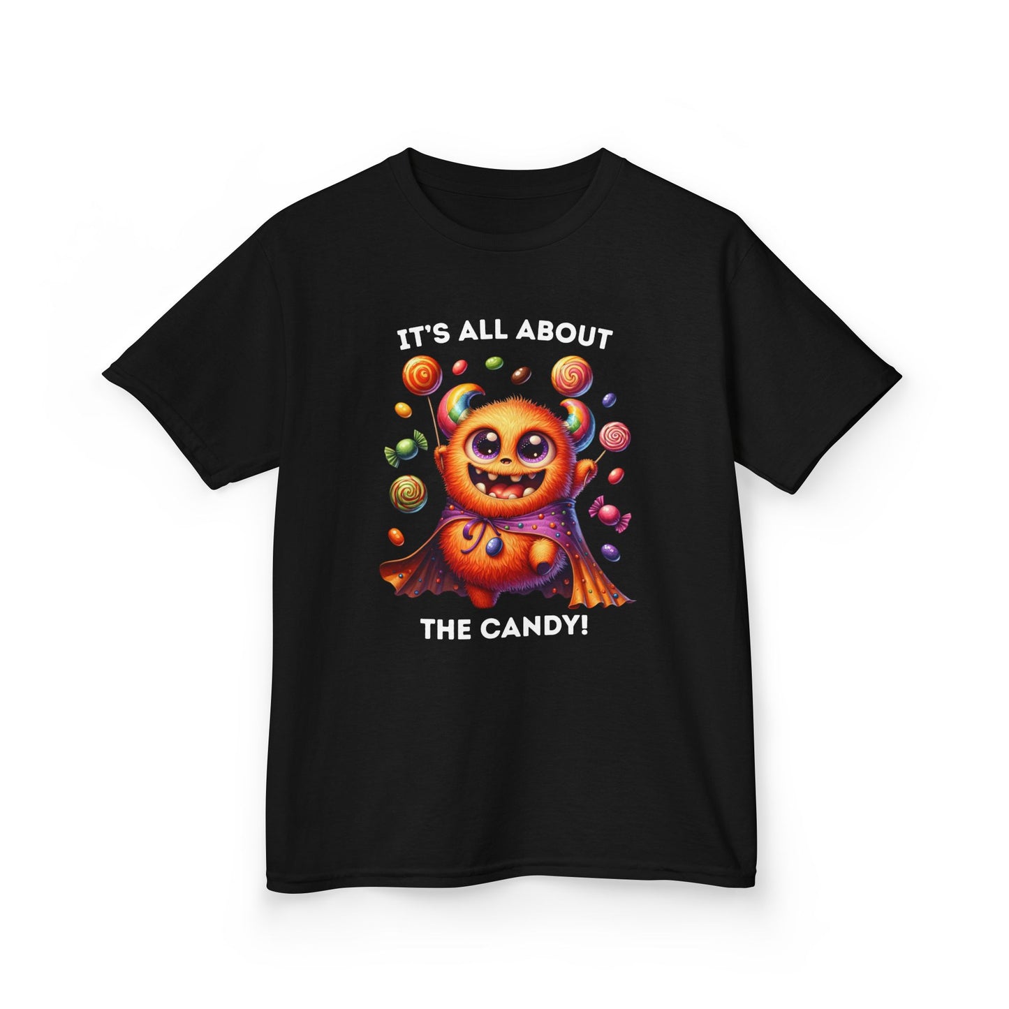 Child Tee - Halloween / Monster - It's all about the Candy! (01a)