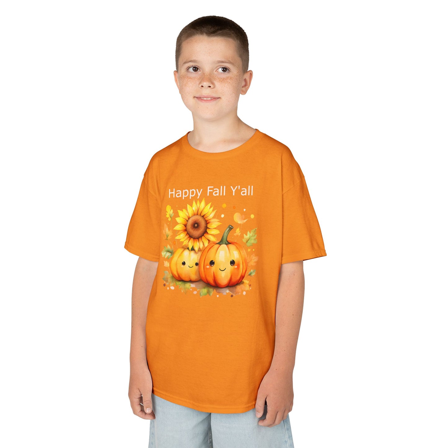 Child Tee - Autumn - Happy Fall Y'All (01)