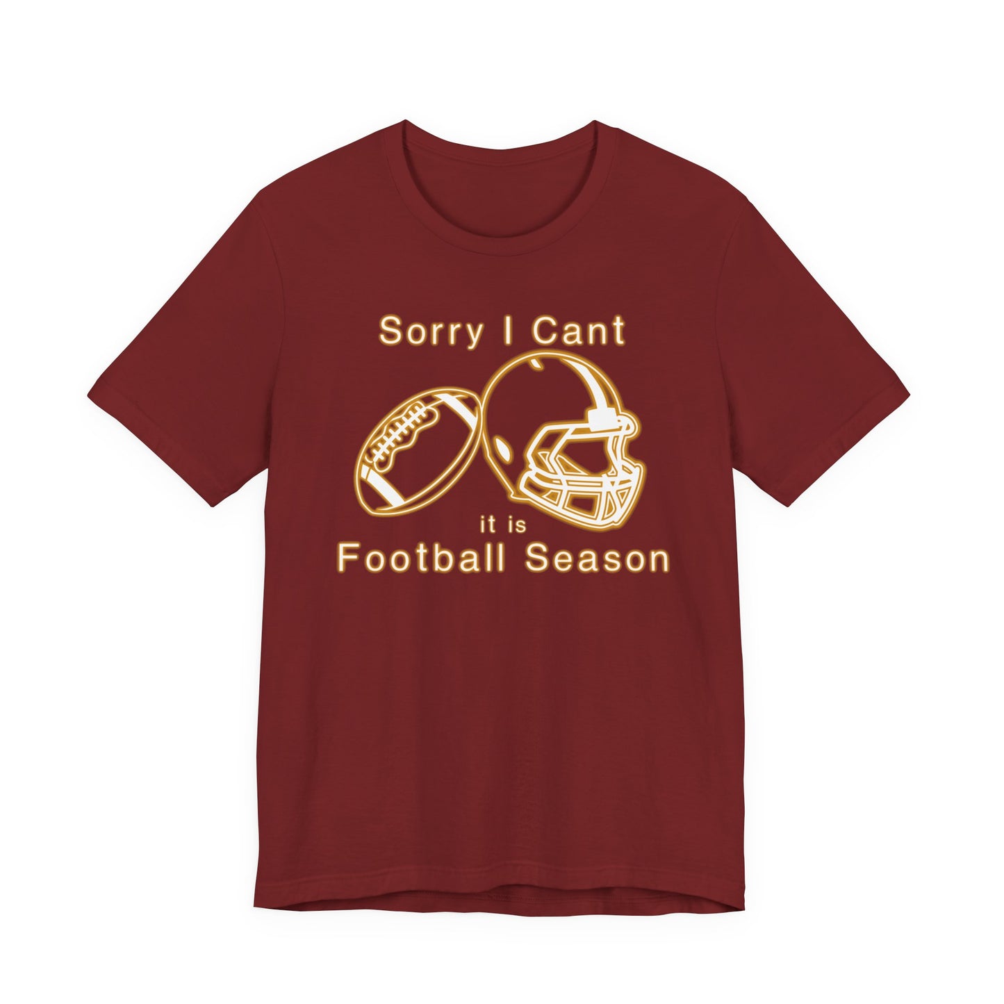 T-shirt - Football - Sorry I Cant (01g)