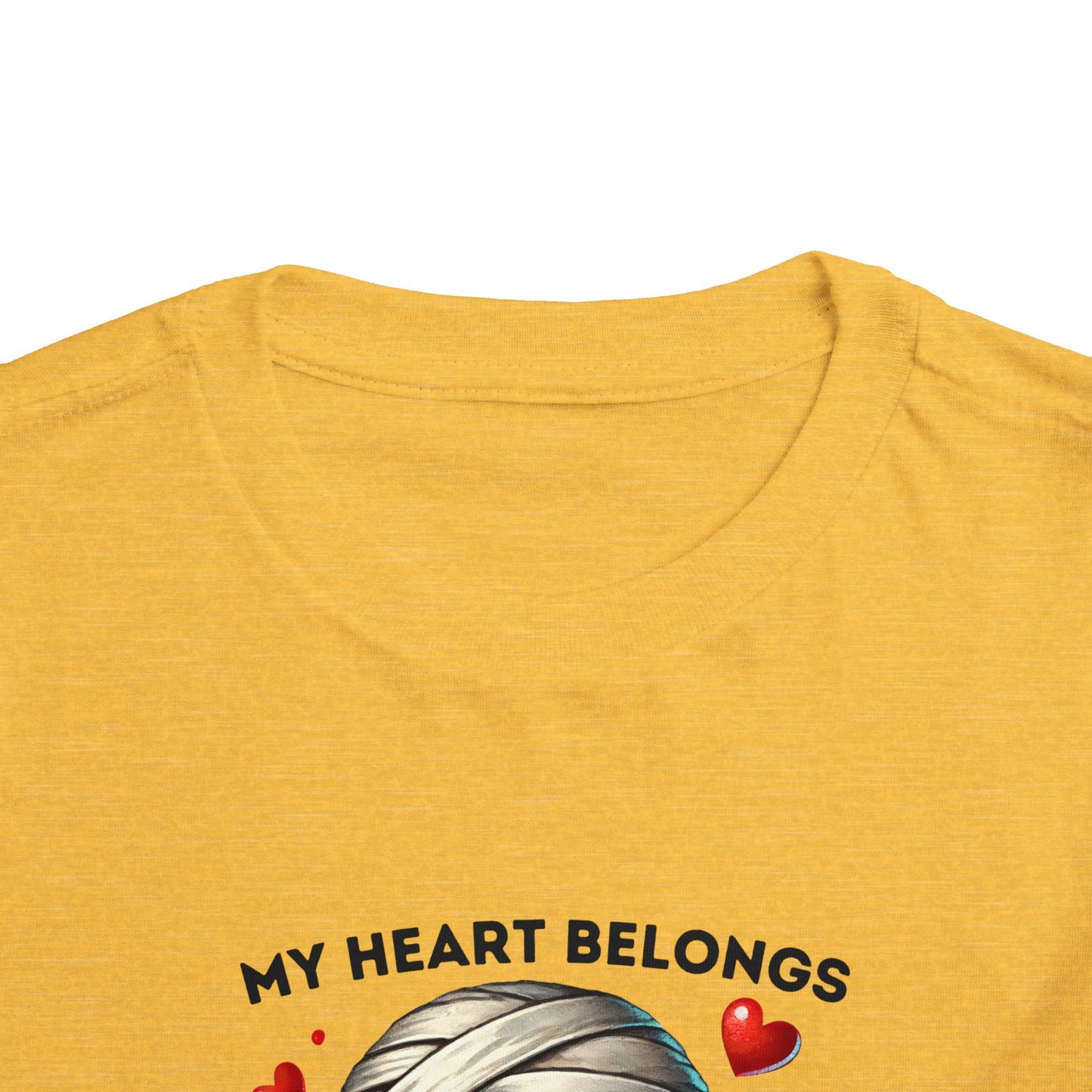 Toddler Tee - Halloween - My Heart Belongs to My Mummy (1a)