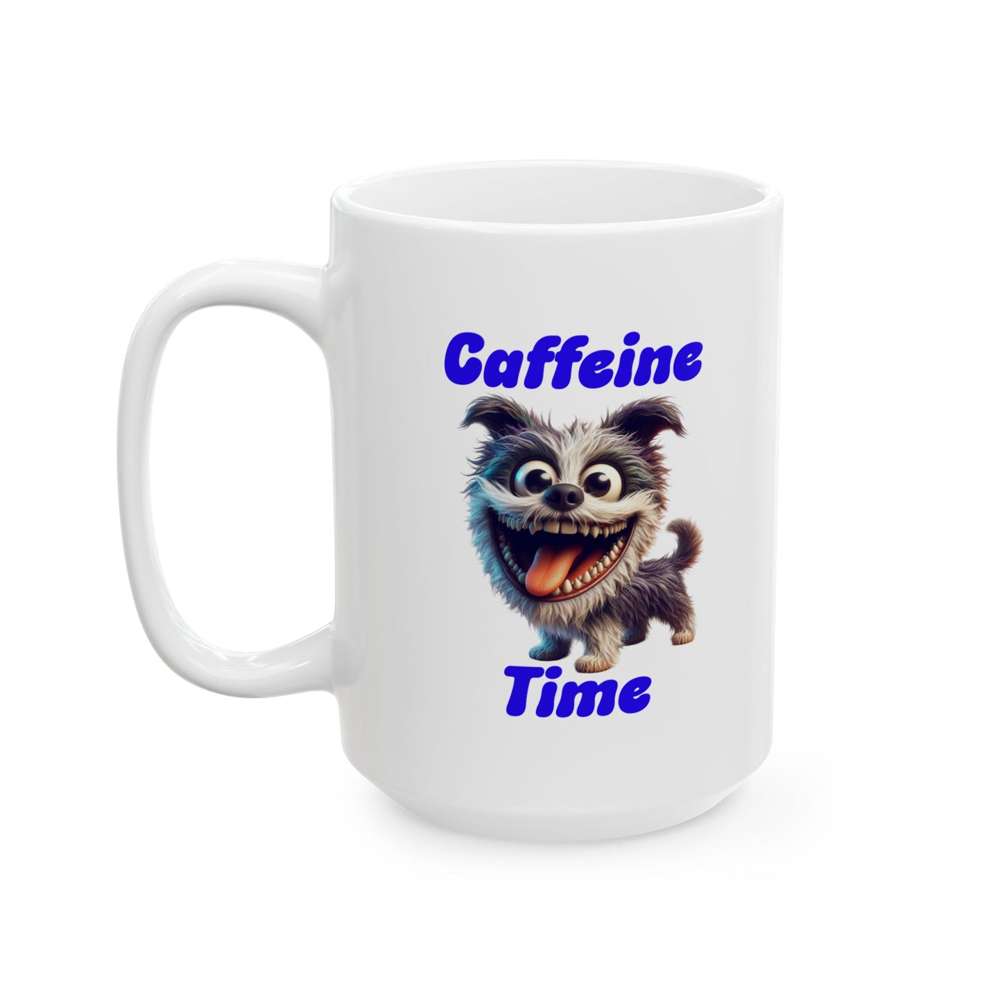 Ceramic Mug - Caffeine Time with Dog (1)