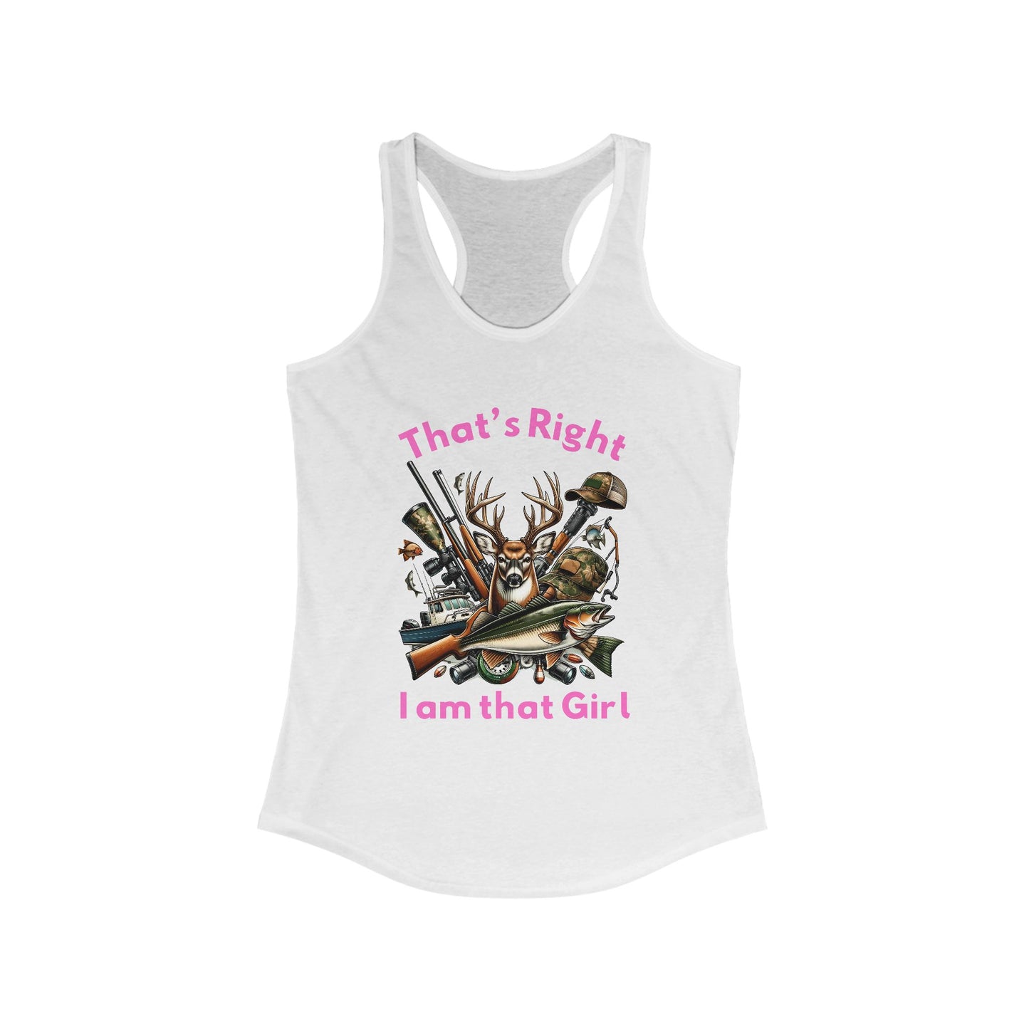Female Tank Top - Hunter - I am that Girl (1) - Razor Back