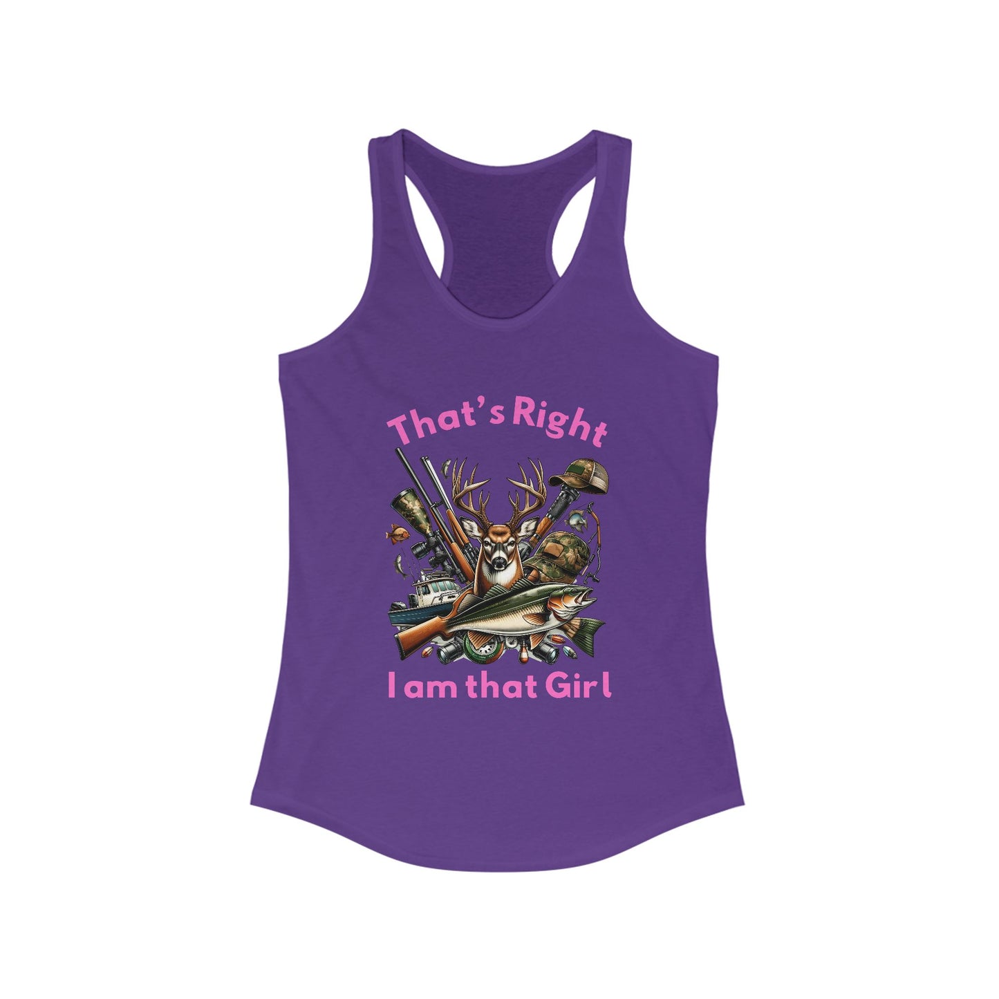 Female Tank Top - Hunter - I am that Girl (1) - Razor Back