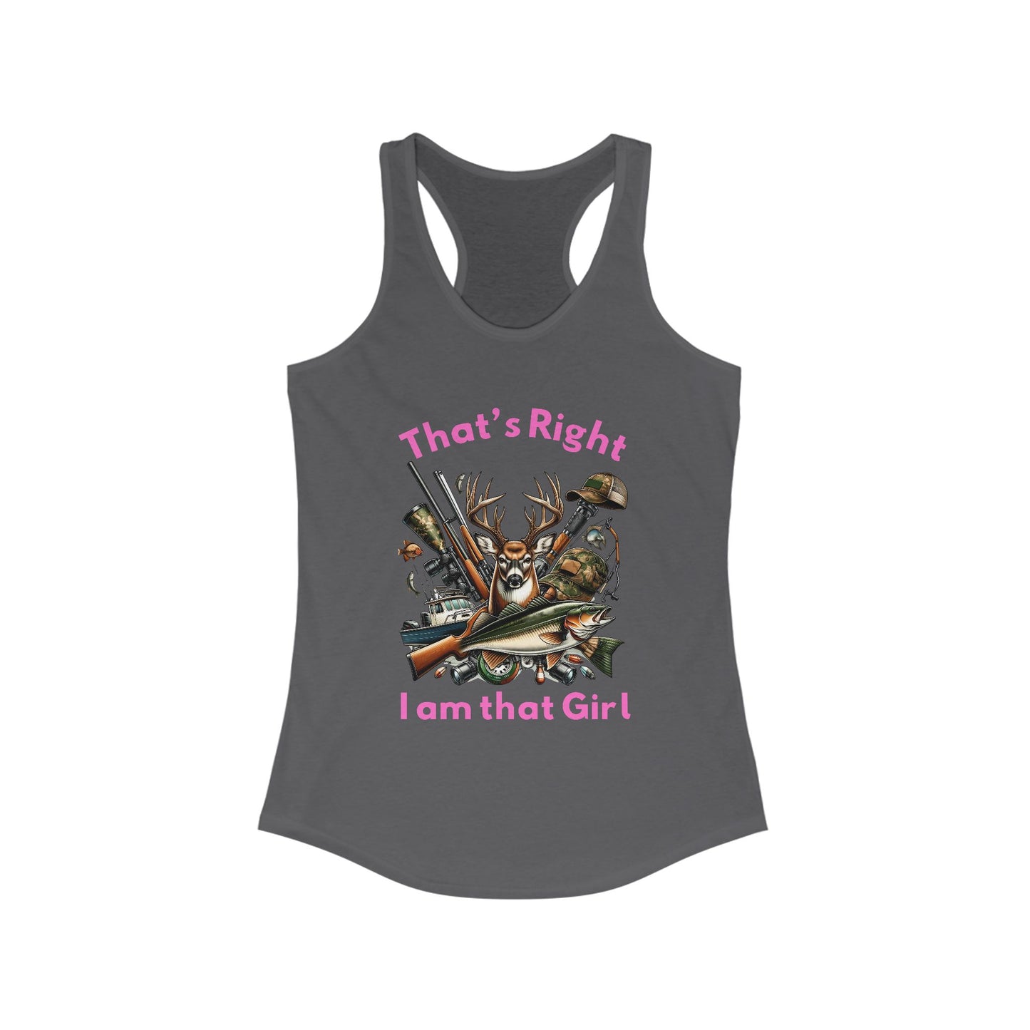 Female Tank Top - Hunter - I am that Girl (1) - Razor Back