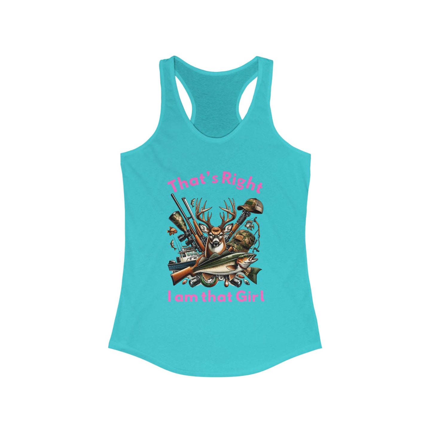 Female Tank Top - Hunter - I am that Girl (1) - Razor Back