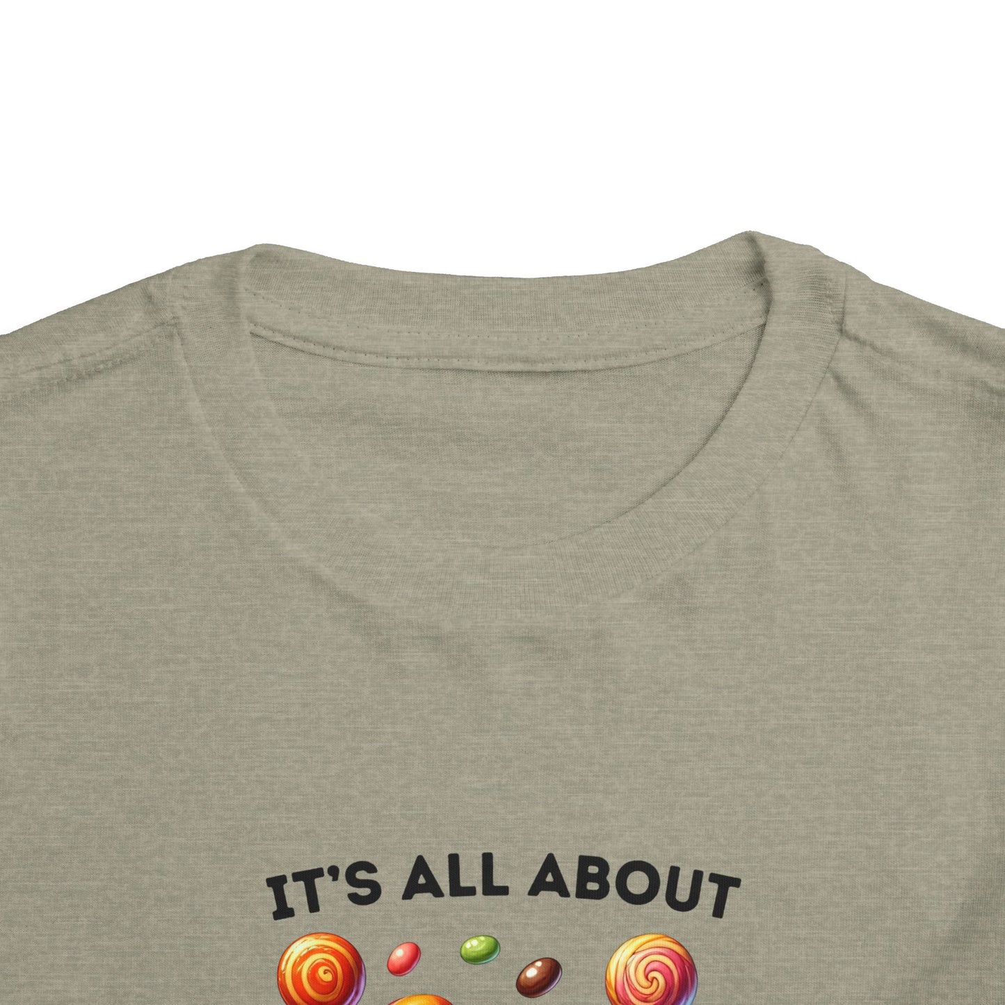 Toddler Tee - Halloween / Monster - It's all about the Candy! (01a)