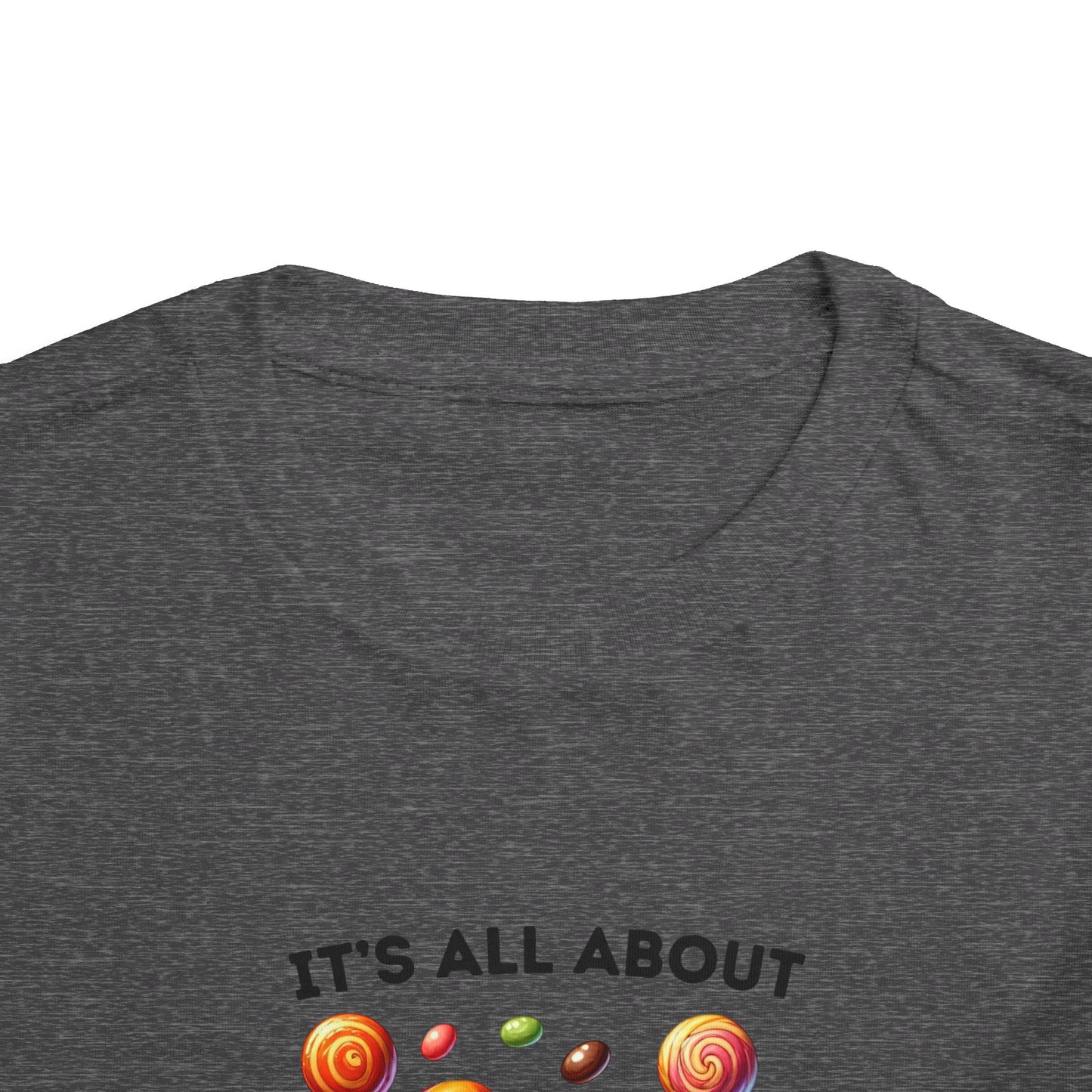 Toddler Tee - Halloween / Monster - It's all about the Candy! (01a)