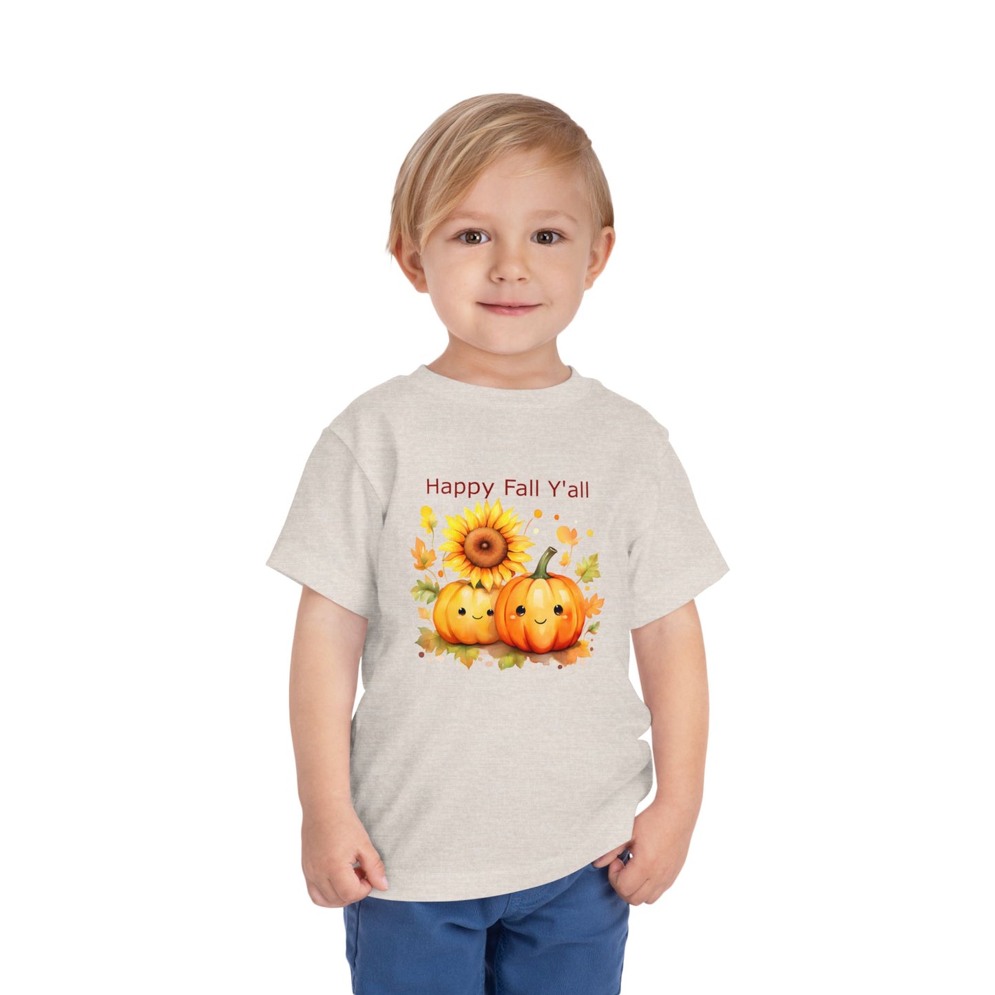 Toddler Tee - Autumn - Happy Fall Y'All (01)
