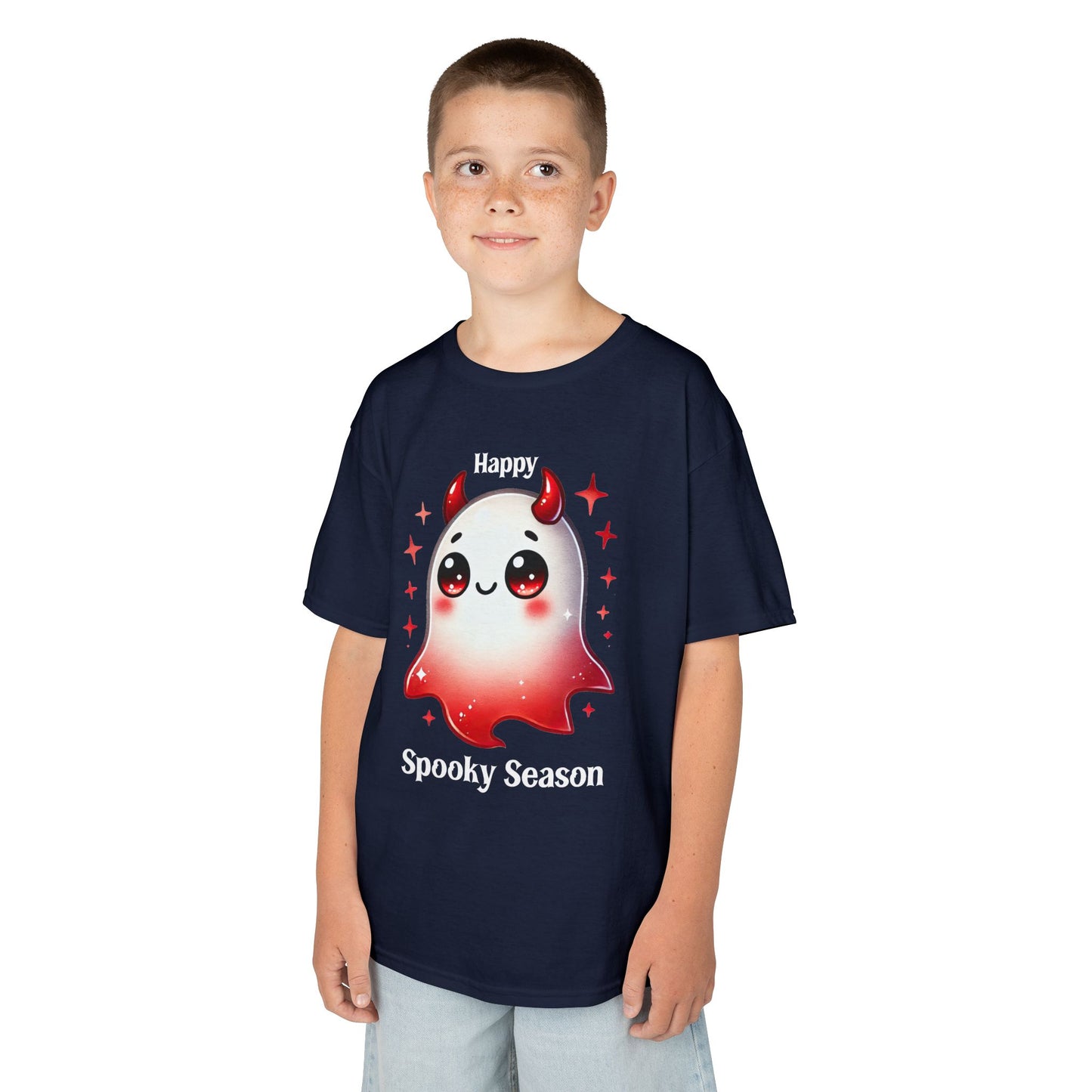 Child Tee - Halloween / Ghost - Happy Spooky Season (01a)