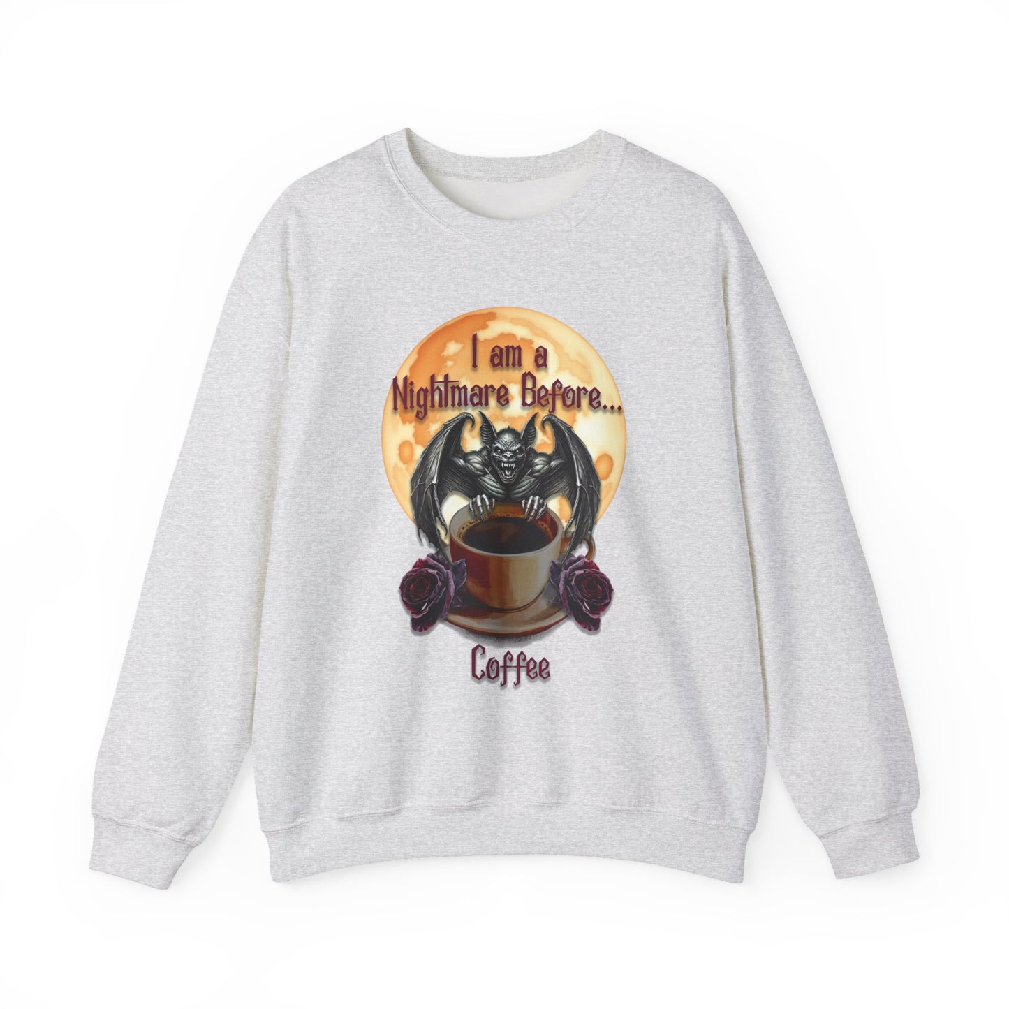 Sweatshirt - Halloween - Nightmare Before Coffee (1a) - Front Only