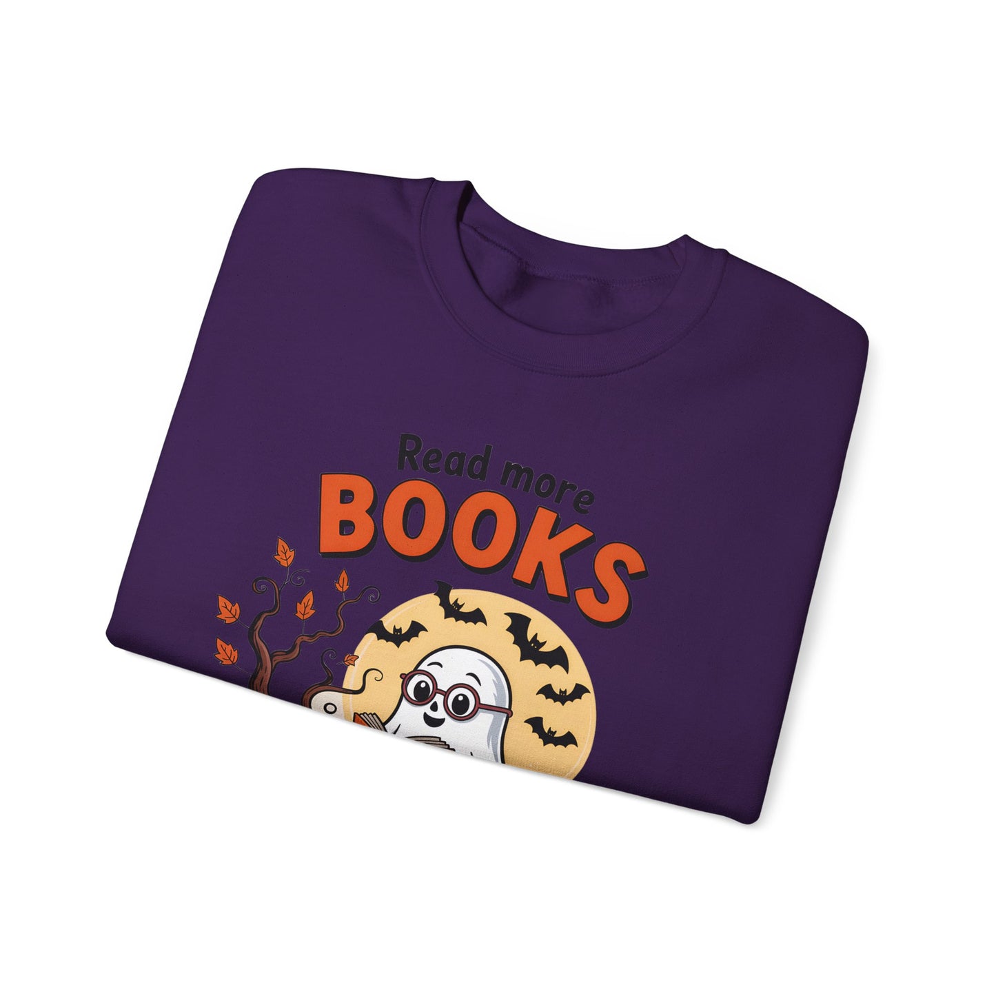 Sweatshirt - Teacher / Halloween - Read More Books (1a)