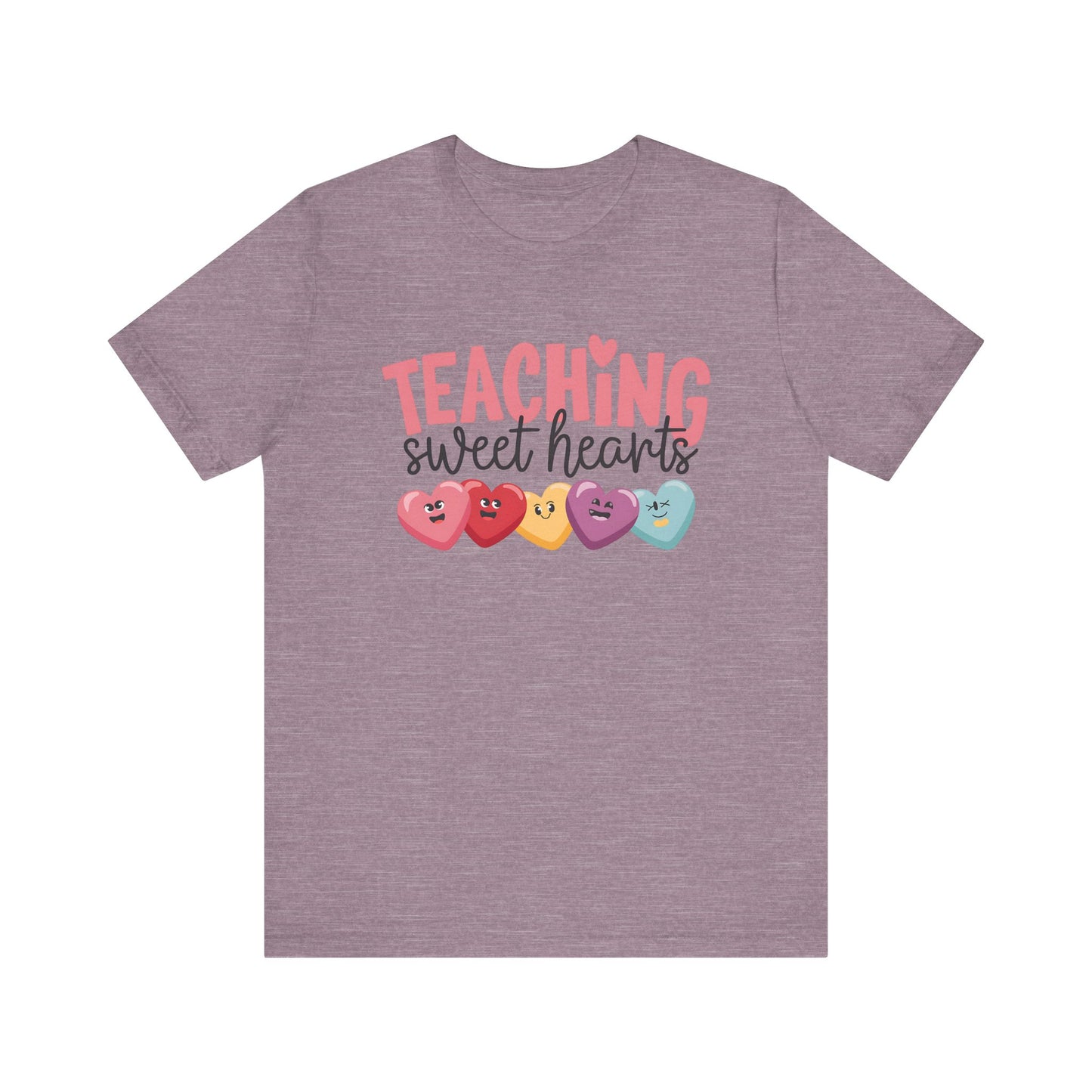 T-Shirt - Teacher / Valentine - Teaching Sweet Hearts (01) - Light colors