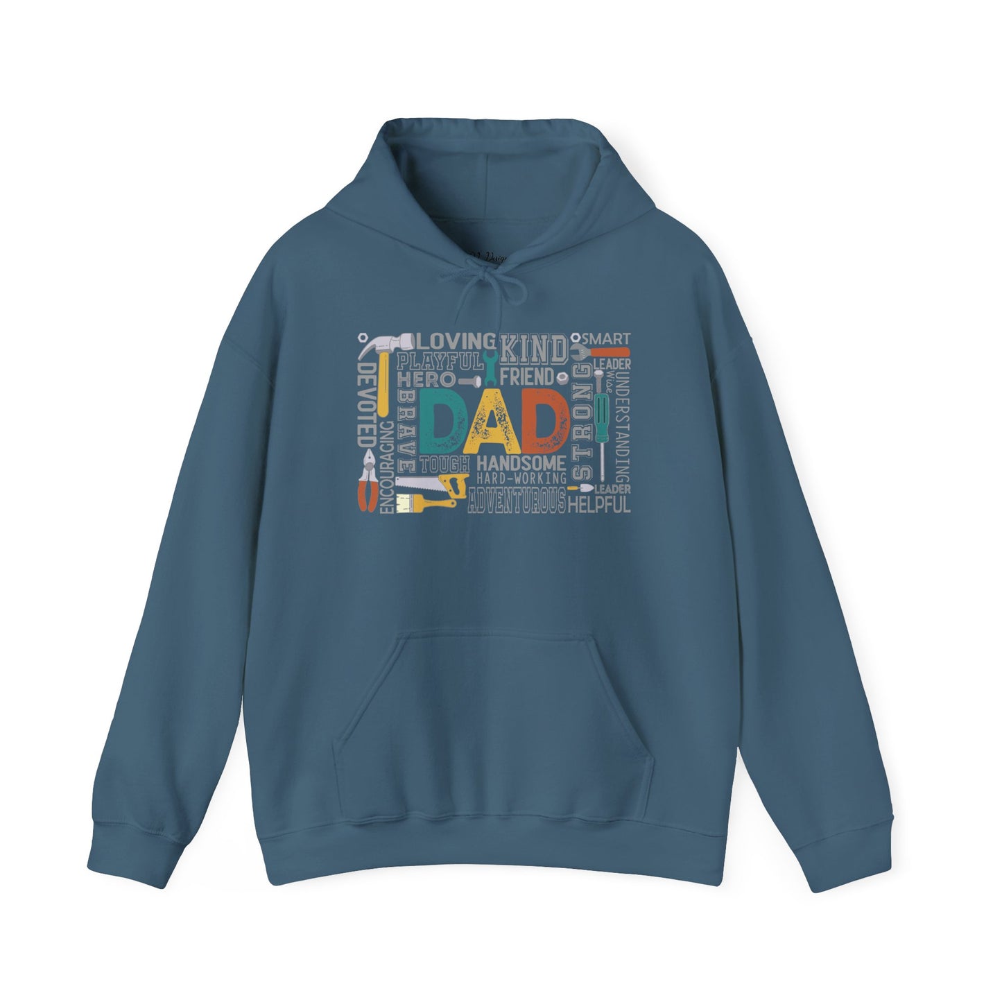Hoodie - Dad - Handyman Dad (1) - Light Writing