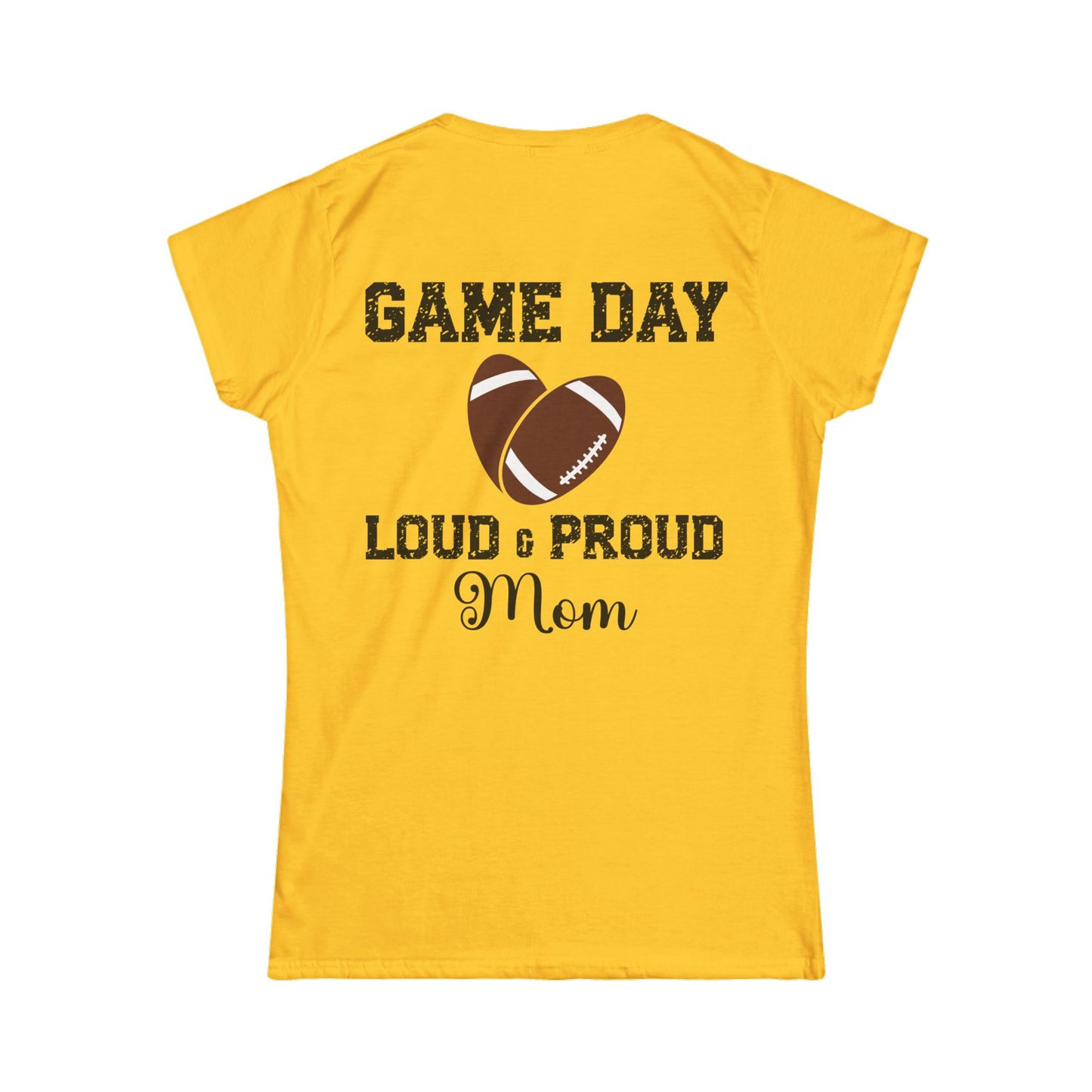 Female T-Shirt - Football - Loud & Proud Mom (01a)