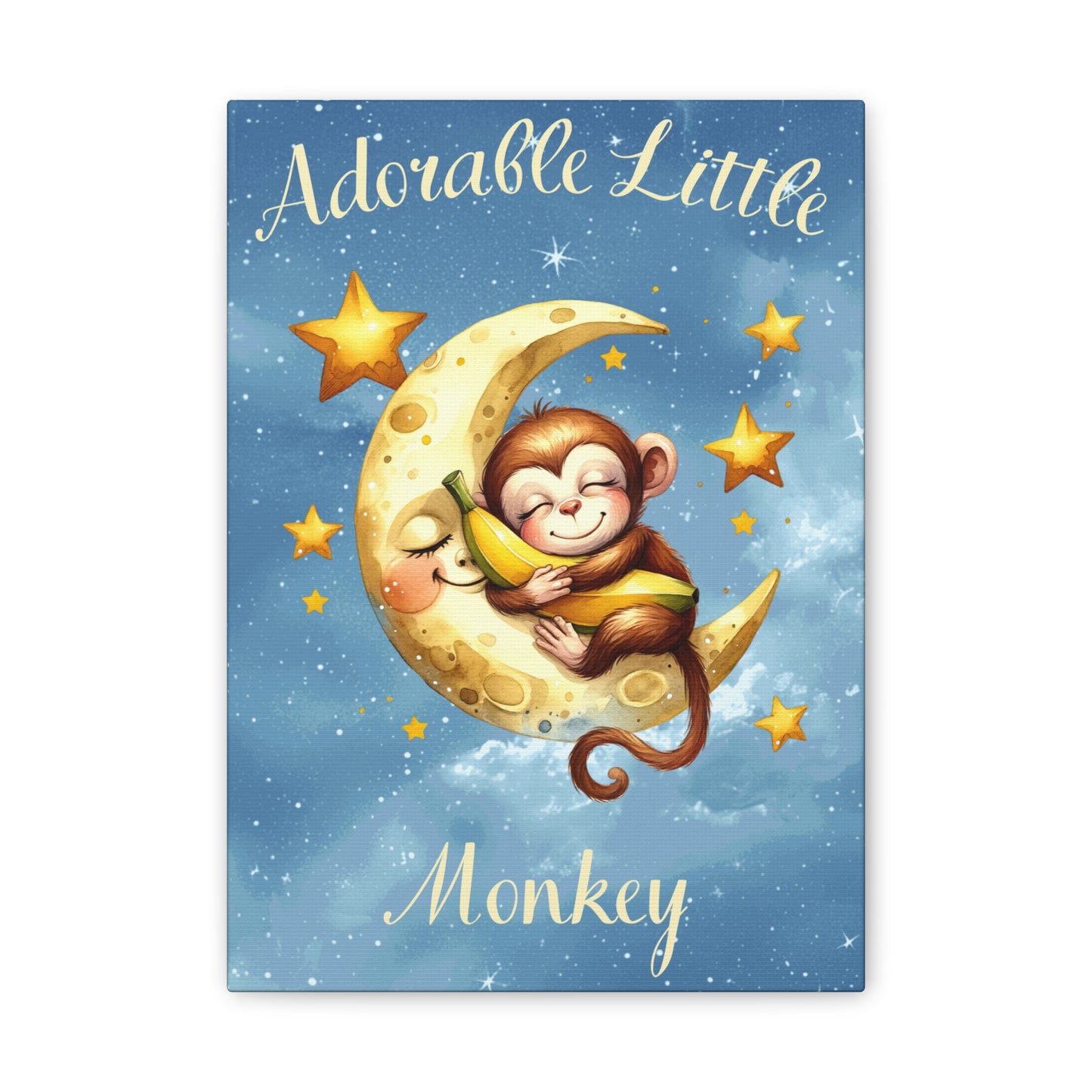 Nursery Canvas - Adorable Little Monkey