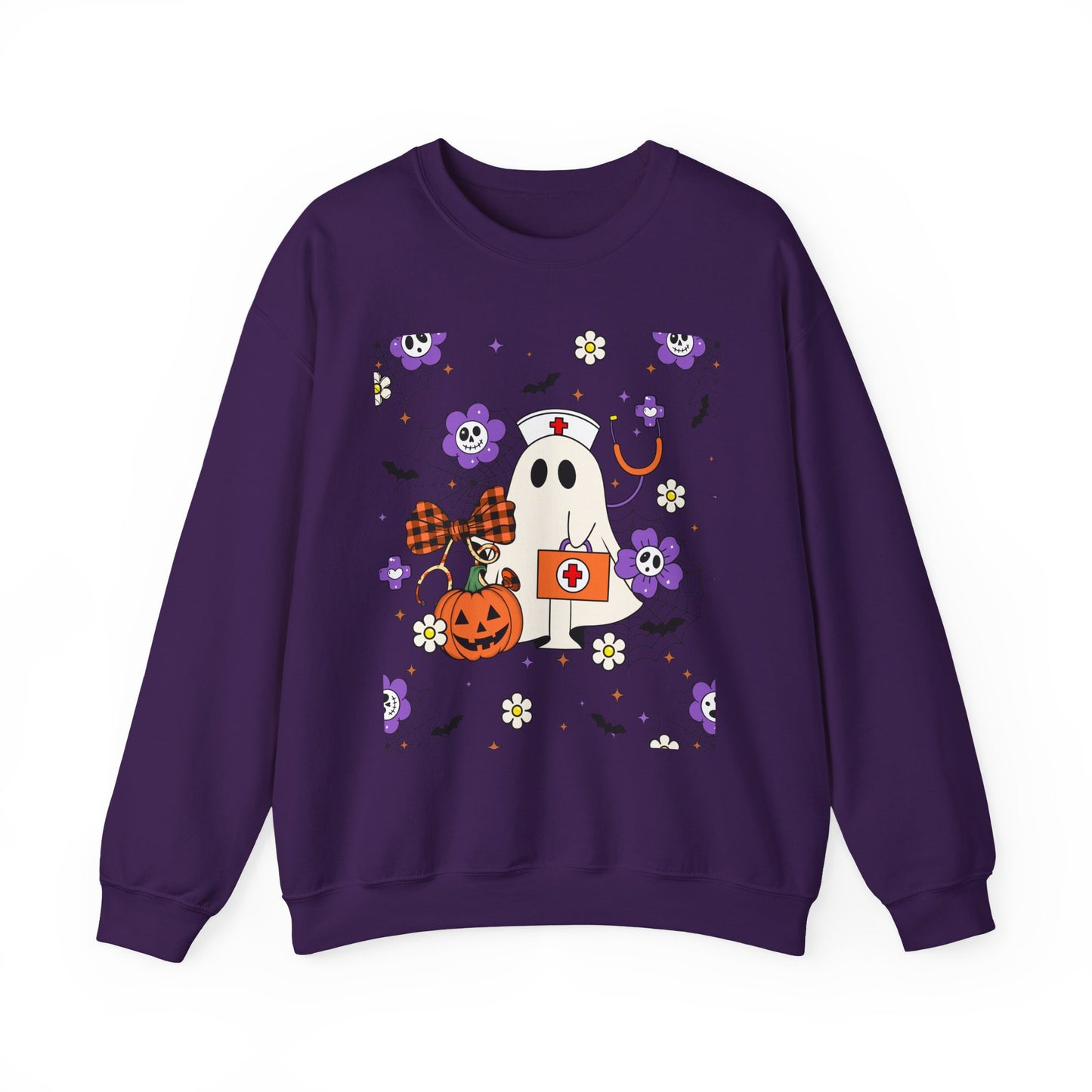 Sweatshirt - Medical / Halloween Ghost with Medical Stuff (01a)