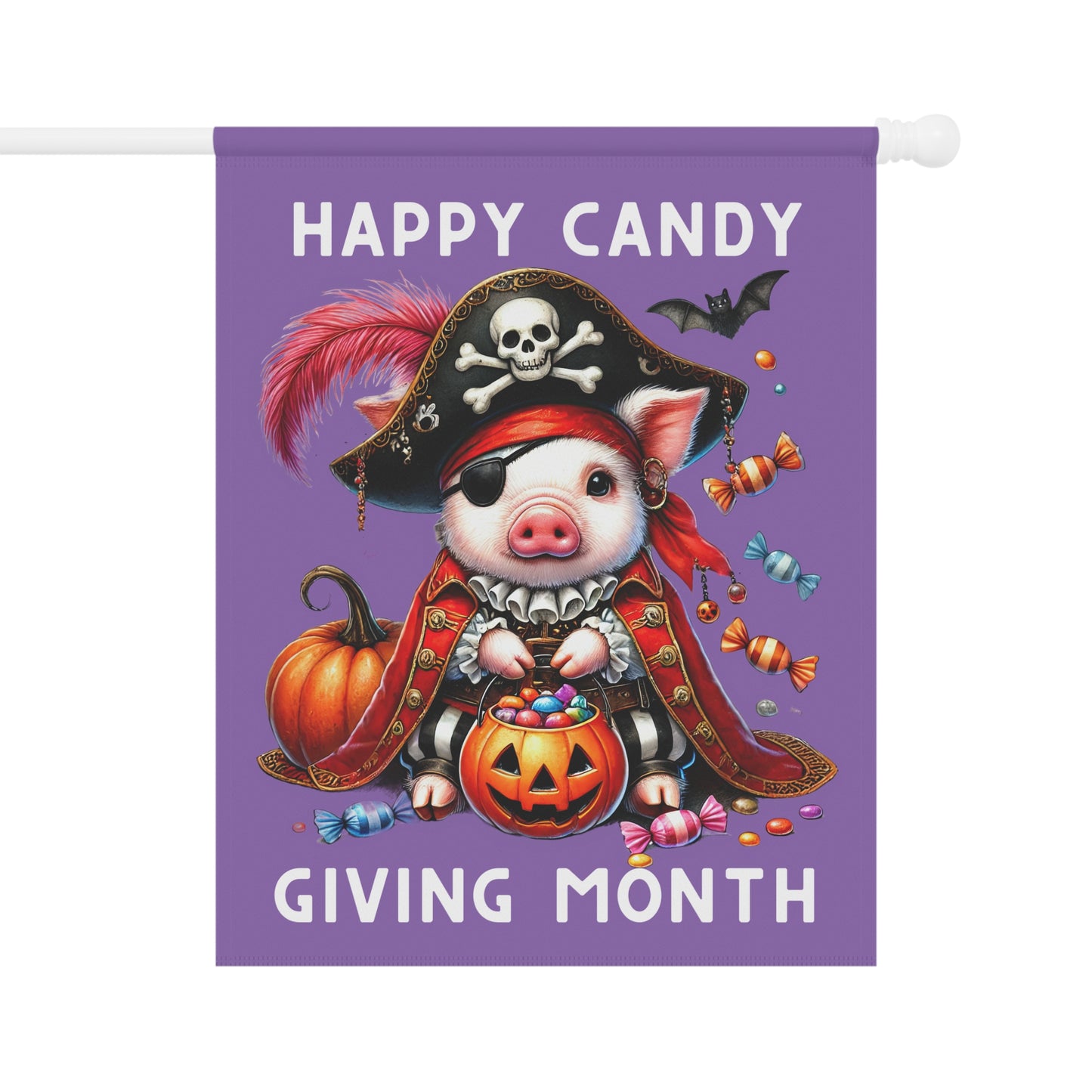 Garden Flag - Halloween - Happy Candy Giving Month (04a)