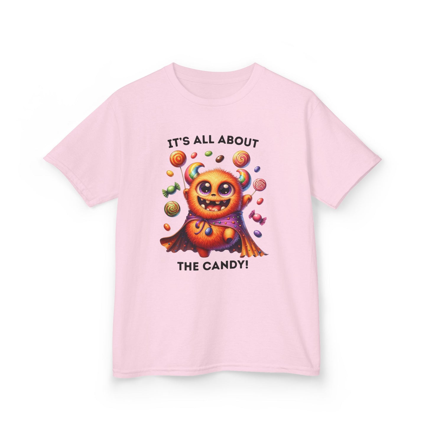 Child Tee - Halloween / Monster - It's all about the Candy! (01a)