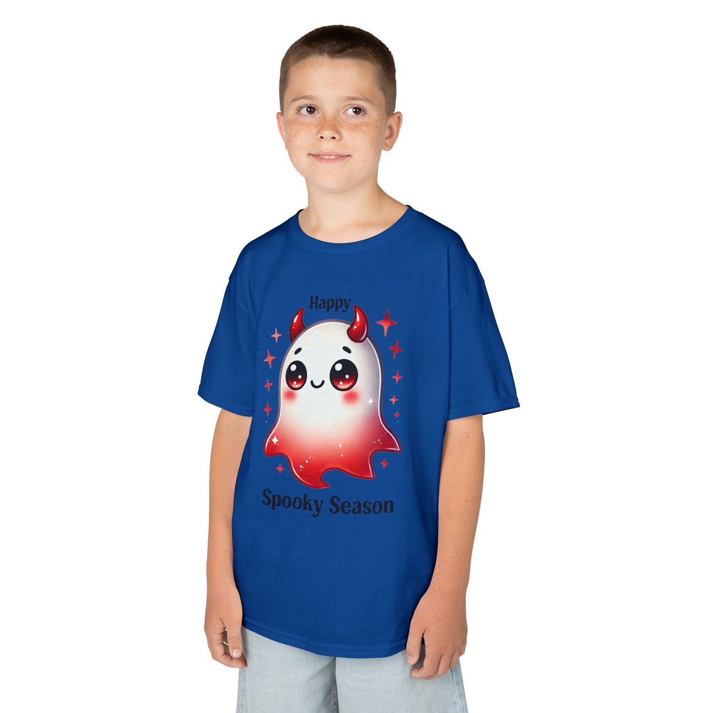 Child Tee - Halloween / Ghost - Happy Spooky Season (01a)