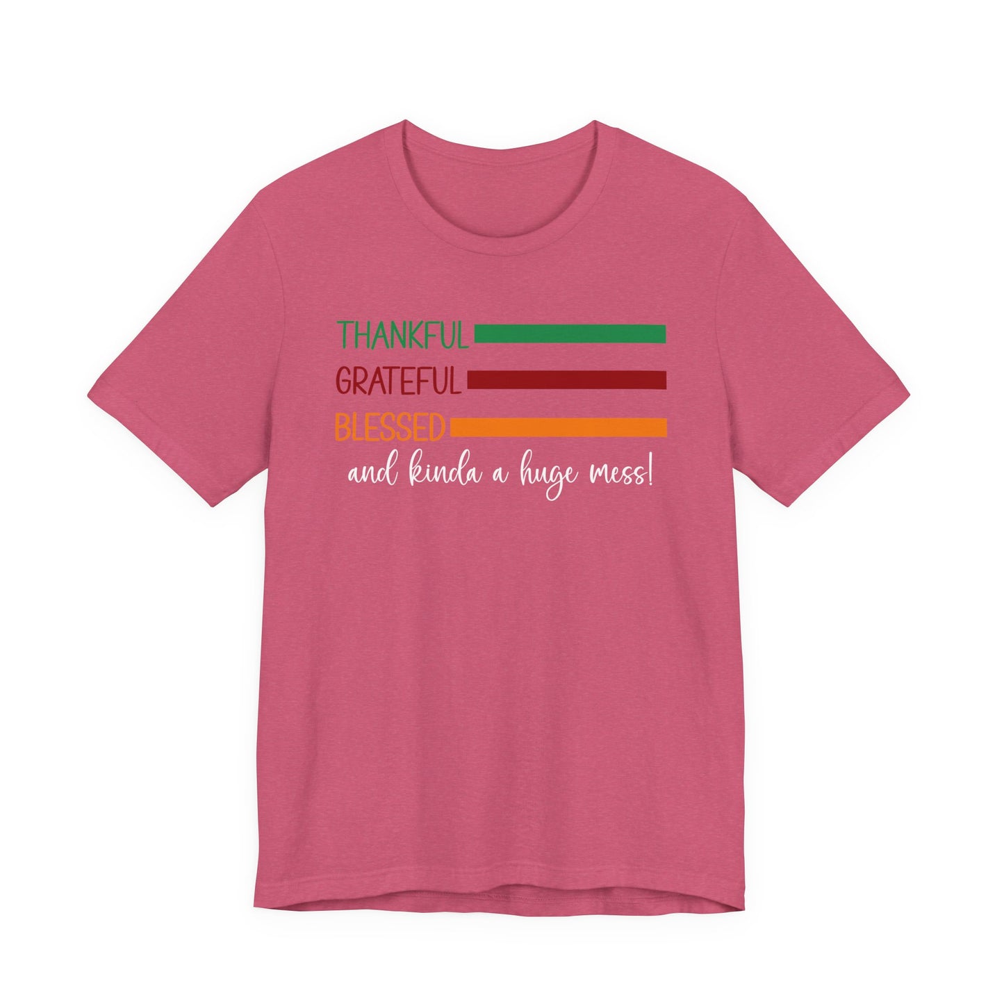 T-shirt - Christian - Thankful, Grateful, Blessed & Crazy (1a)