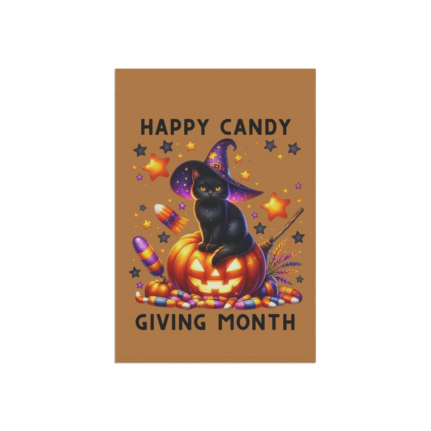 Garden Flag - Halloween - Happy Candy Giving Month (03a)
