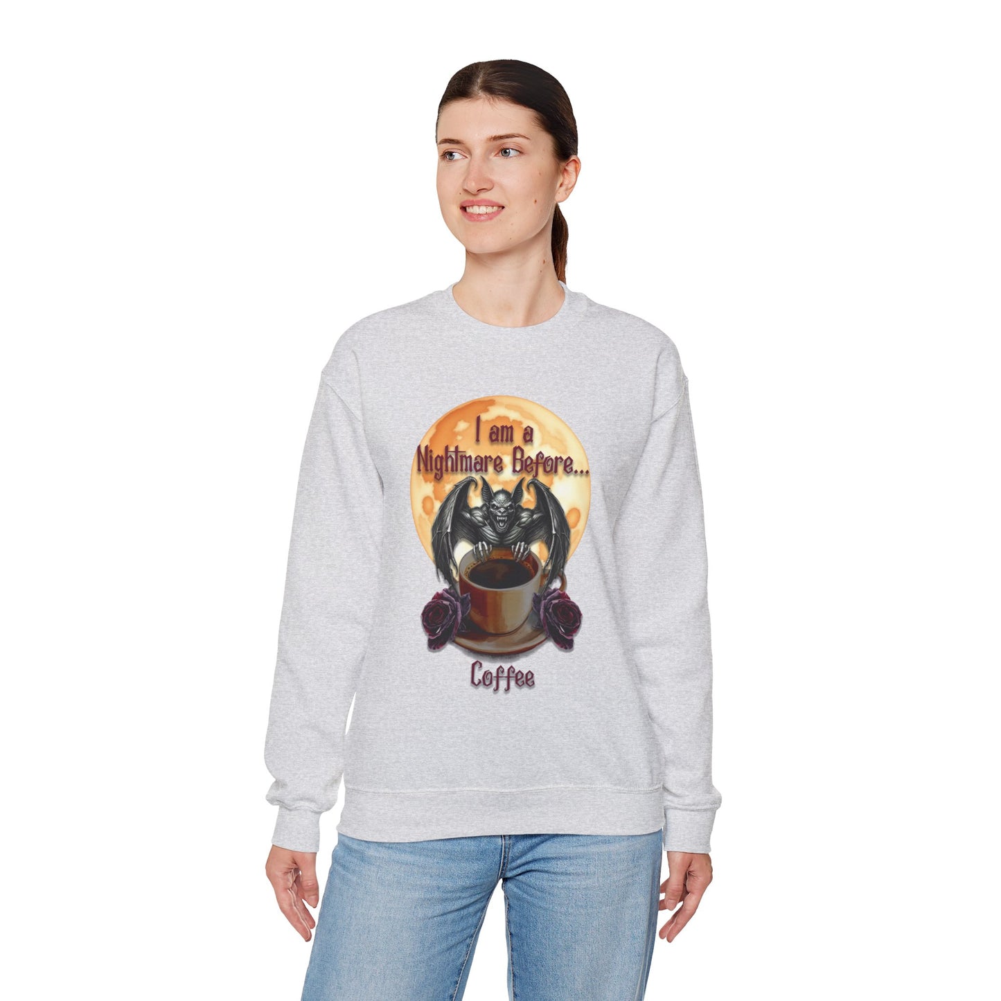 Sweatshirt - Halloween - Nightmare Before Coffee (1a) - Front Only