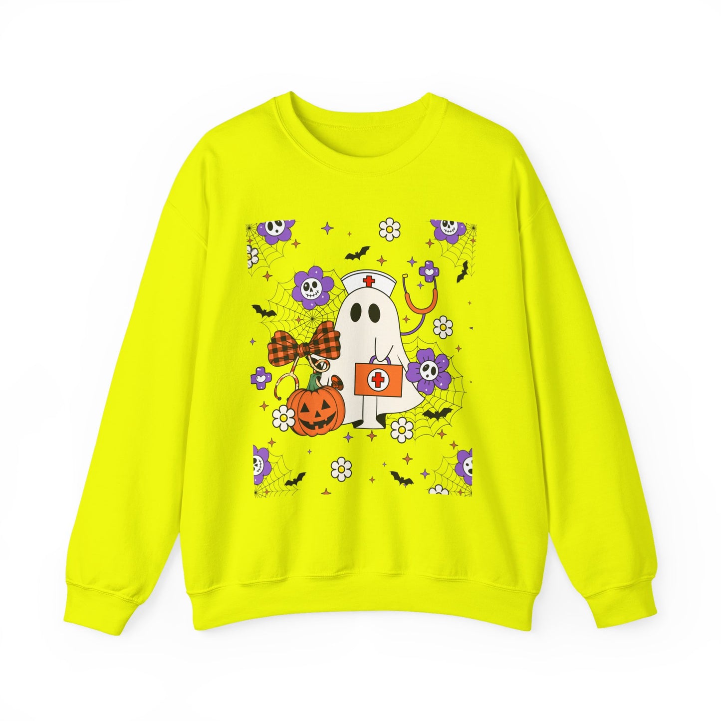 Sweatshirt - Medical / Halloween Ghost with Medical Stuff (01a)