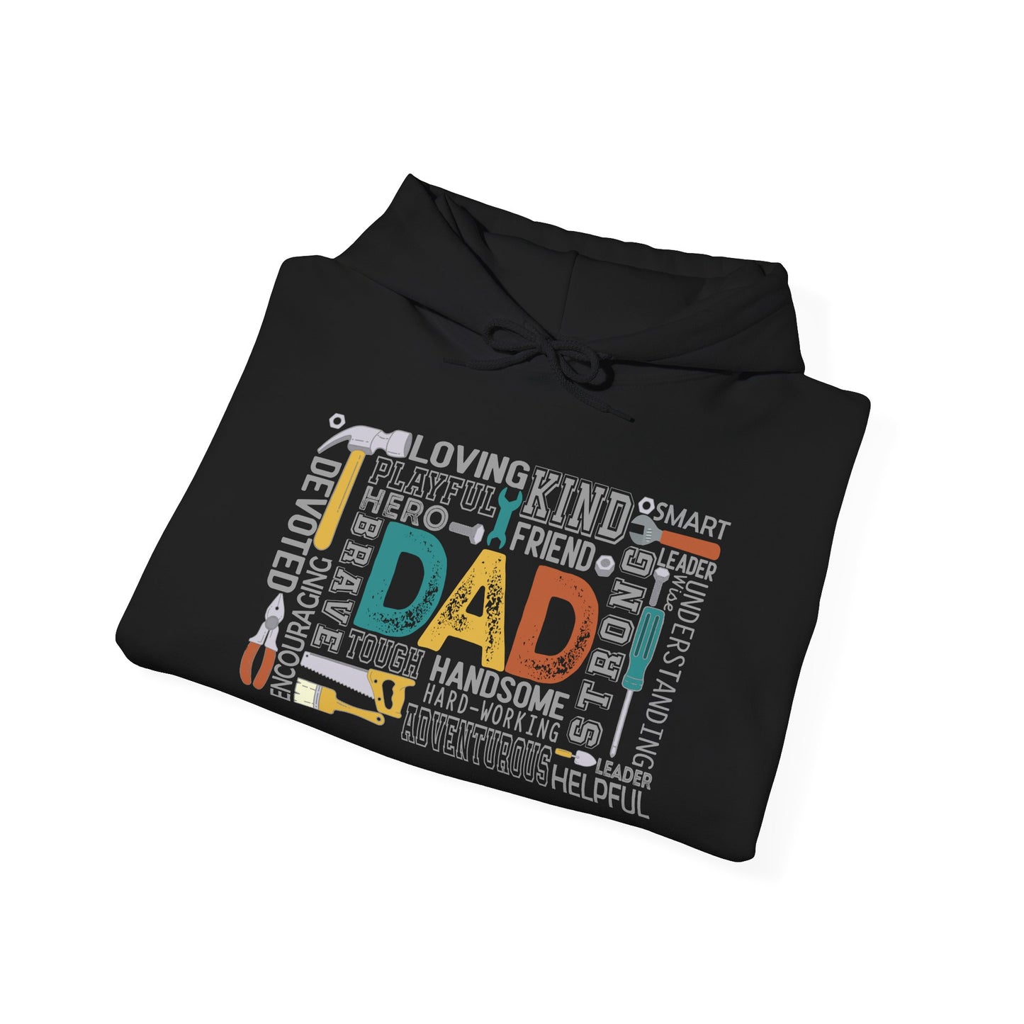 Hoodie - Dad - Handyman Dad (1) - Light Writing