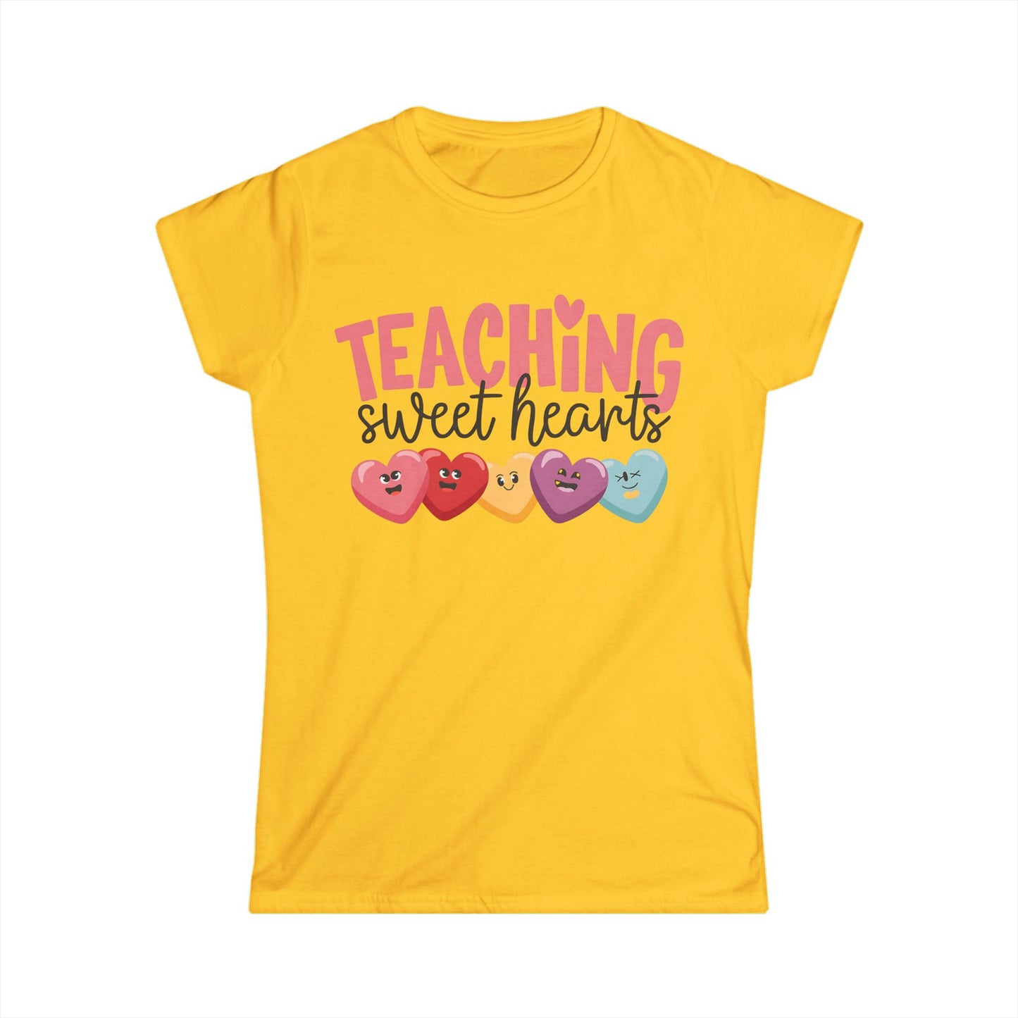 Female T-Shirt - Teacher / Valentine - Teaching Sweet Hearts (01)