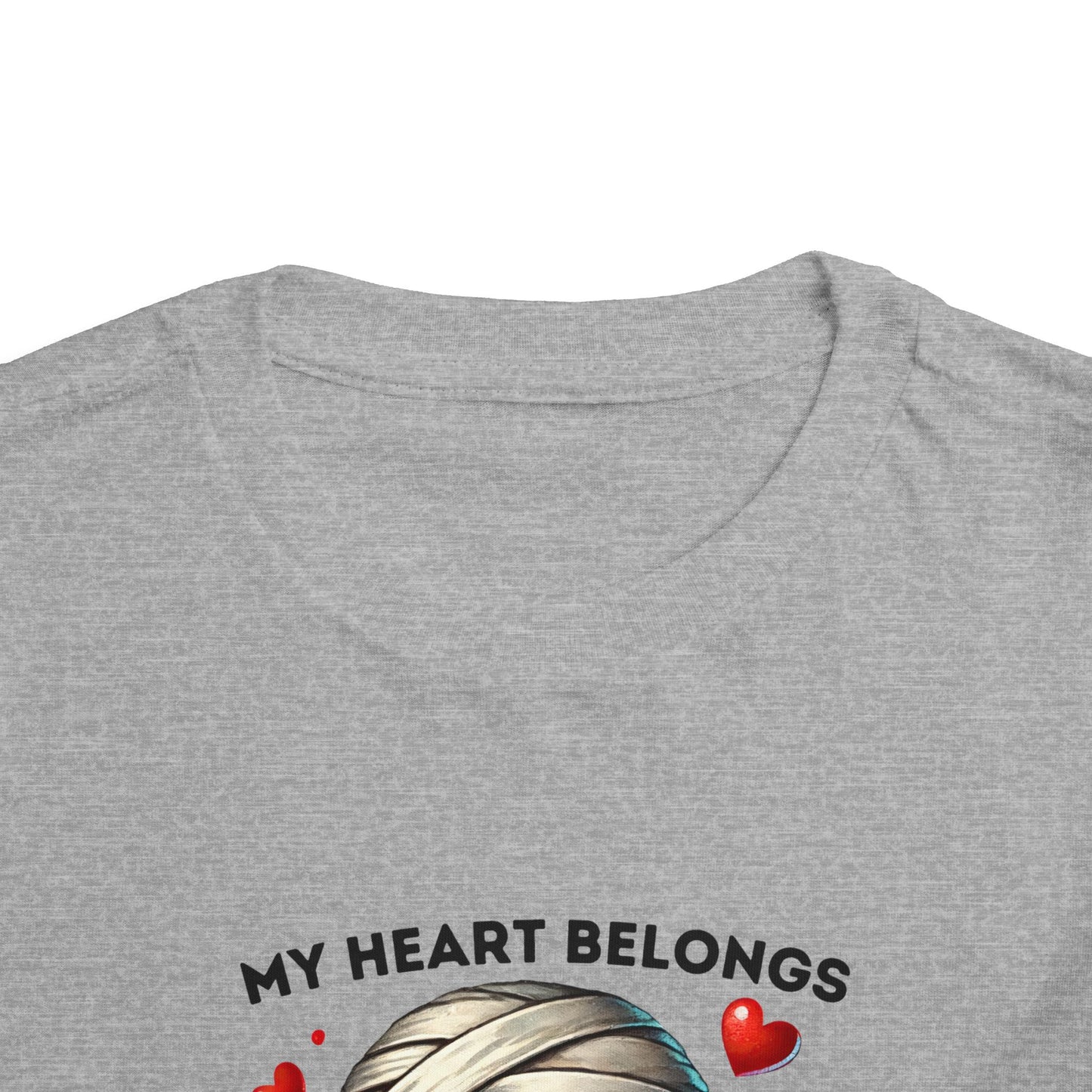 Toddler Tee - Halloween - My Heart Belongs to My Mummy (1a)